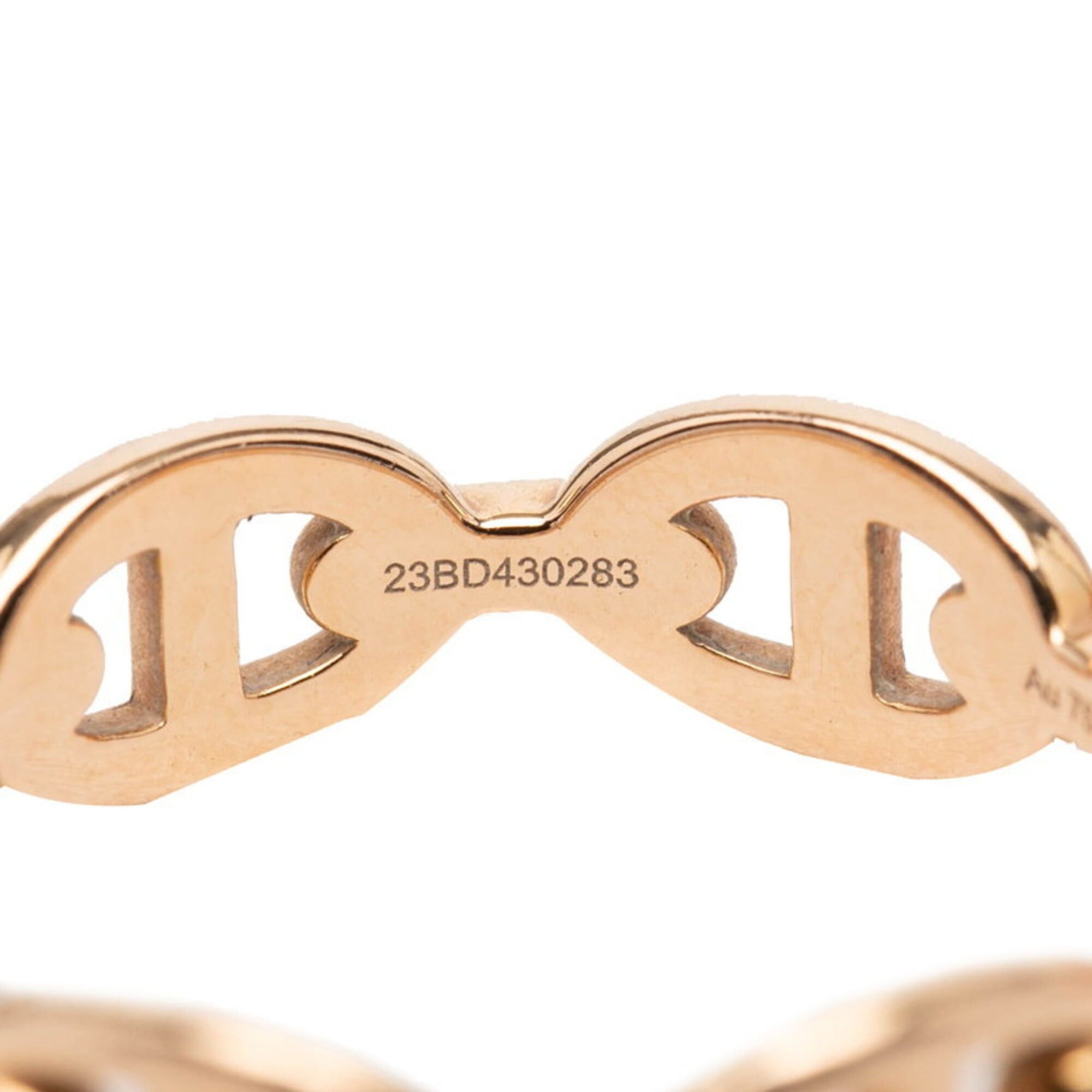 Hermes Hermes Chaine d'Ancre Enchainée Ring, Size #55, 18KPG Pink Gold, Women's. Size ONE SIZE - 6 Thumbnail