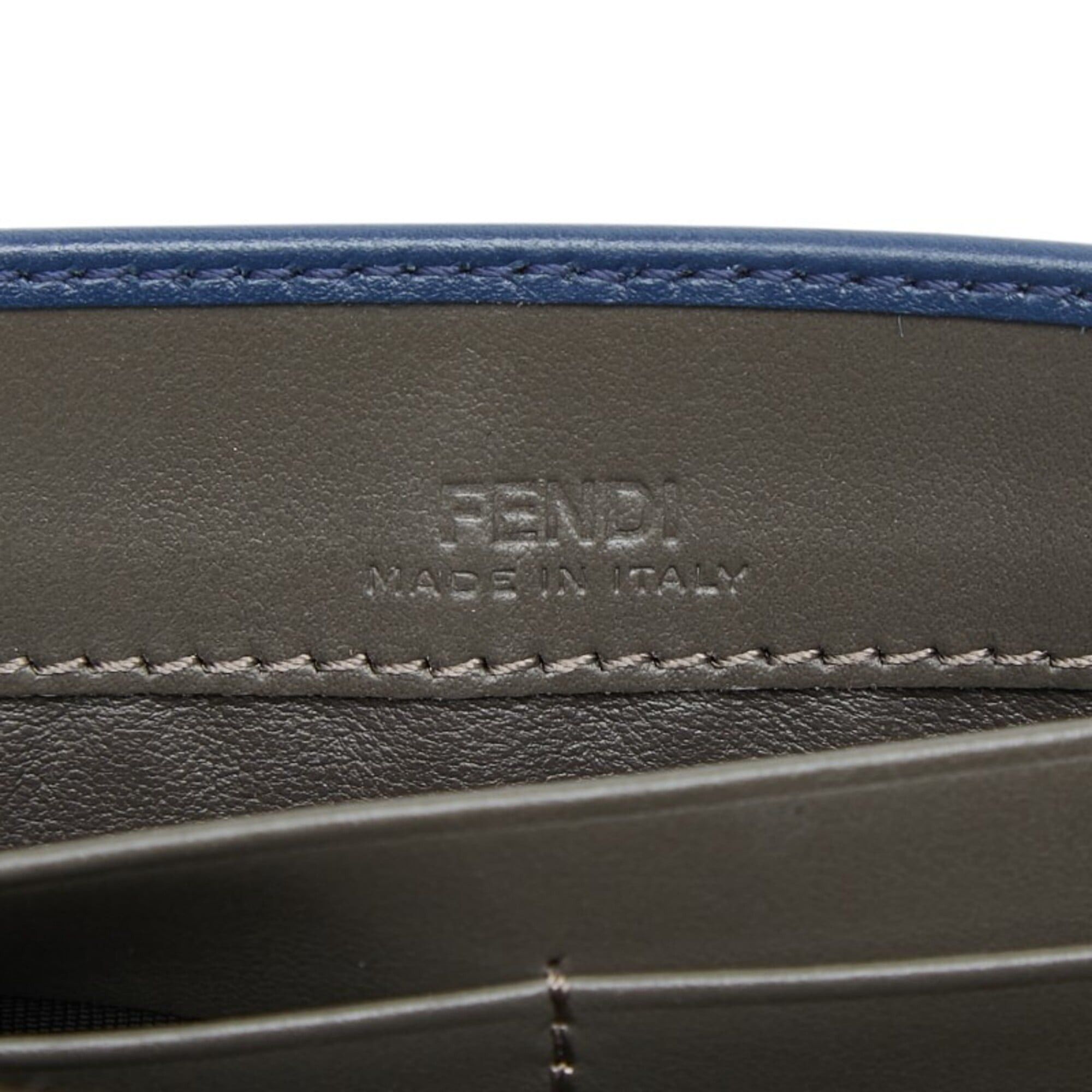 Fendi Fendi Peekaboo Long Wallet 8M0377 Blue Leather Women's FENDI Size ONE SIZE - 8 Thumbnail