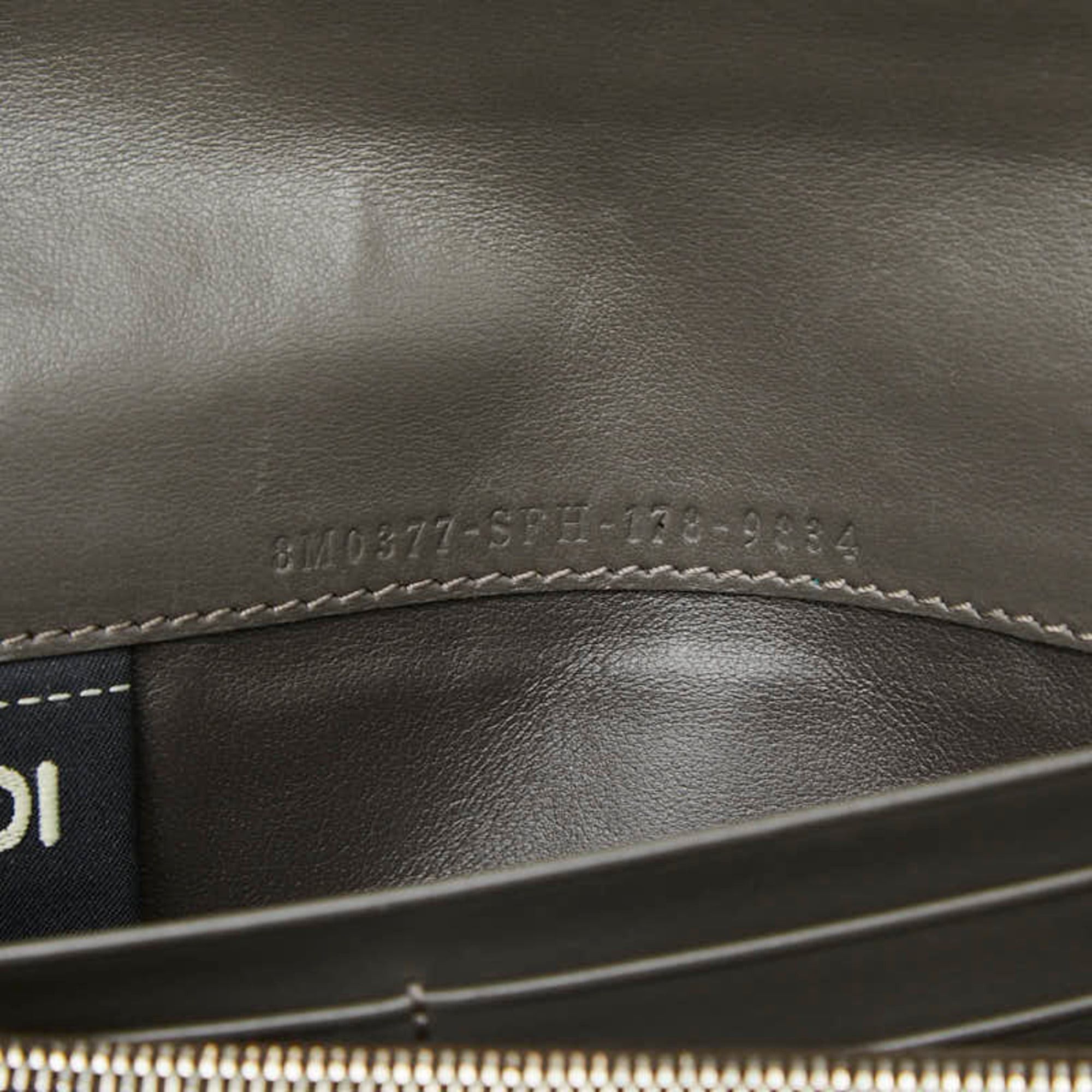 Fendi Fendi Peekaboo Long Wallet 8M0377 Blue Leather Women's FENDI Size ONE SIZE - 9 Thumbnail