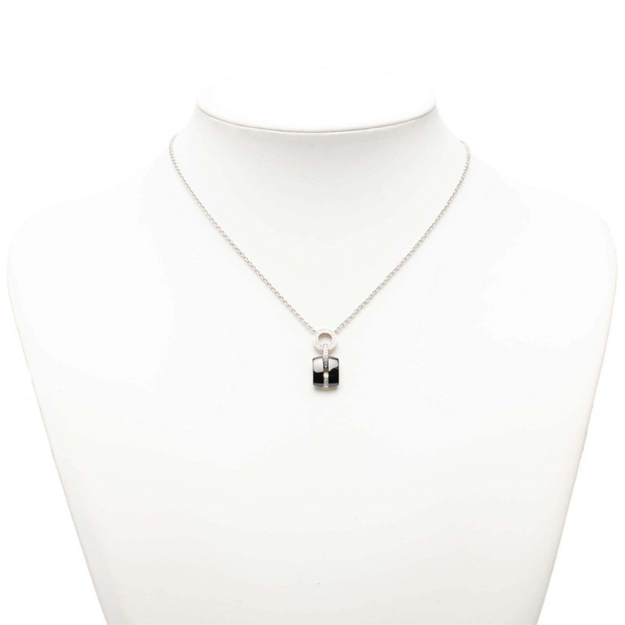 Chanel Chanel Ultra Pendant Necklace, Black Silver Ceramic Diamond 18KWG White Gold Au750, Women's CHANEL Size ONE SIZE - 7 Thumbnail