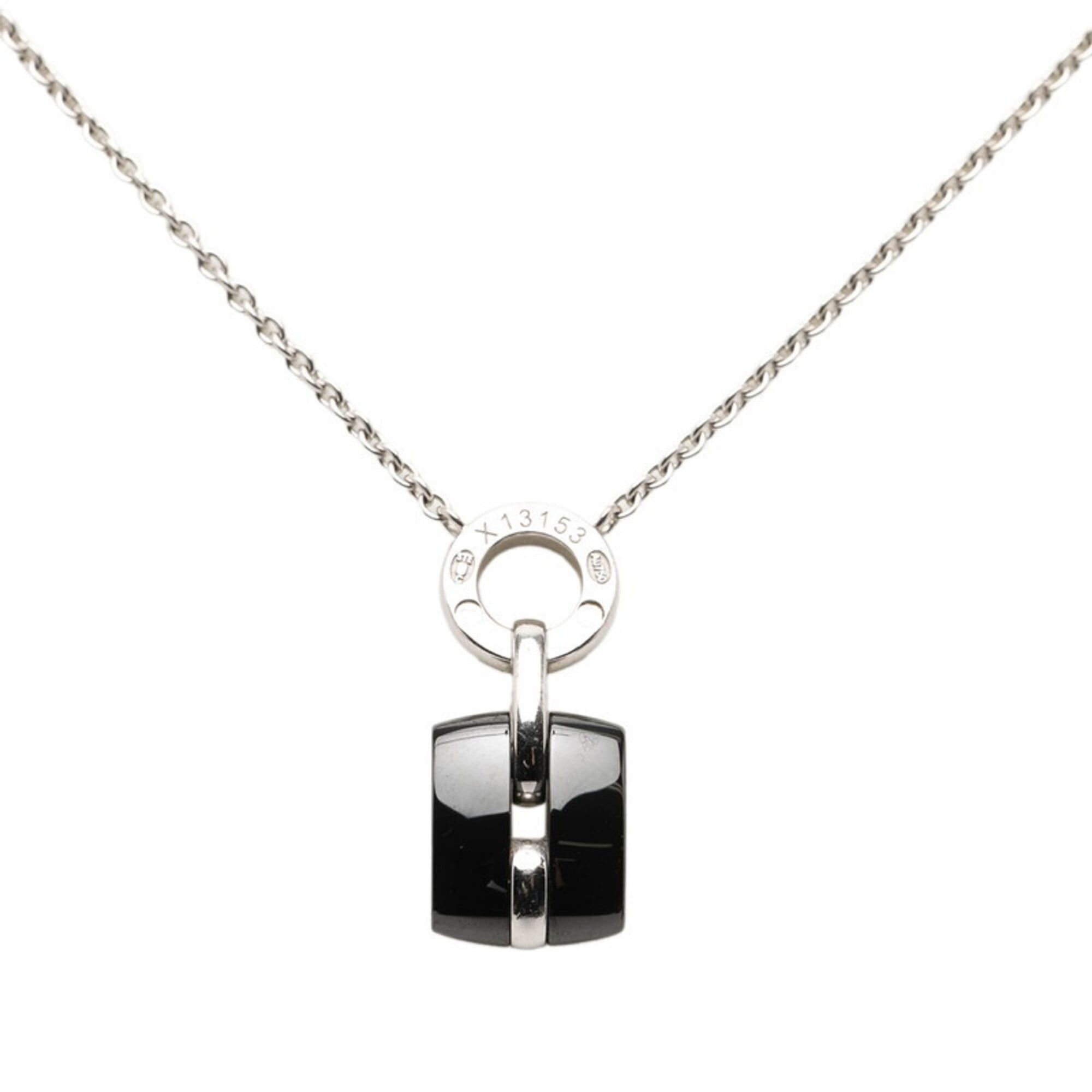Chanel Chanel Ultra Pendant Necklace, Black Silver Ceramic Diamond 18KWG White Gold Au750, Women's CHANEL Size ONE SIZE - 2 Thumbnail