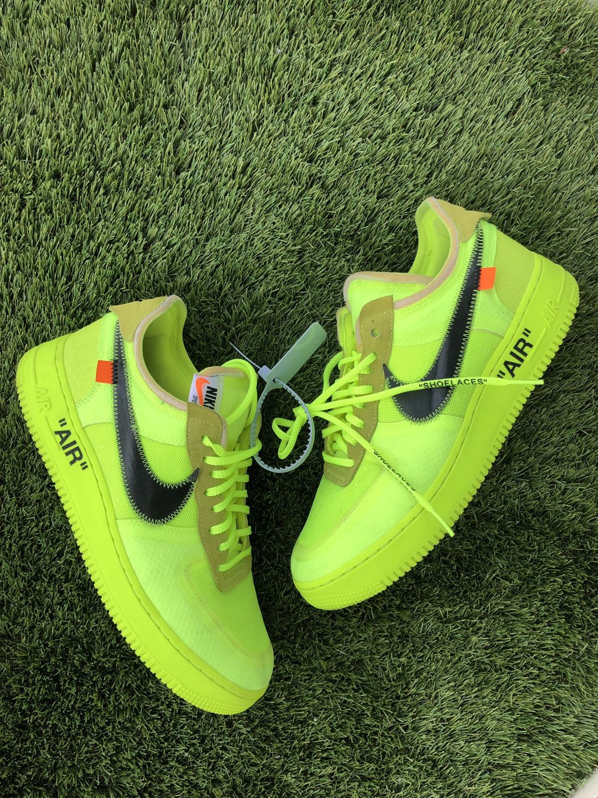 nike off white black and volt