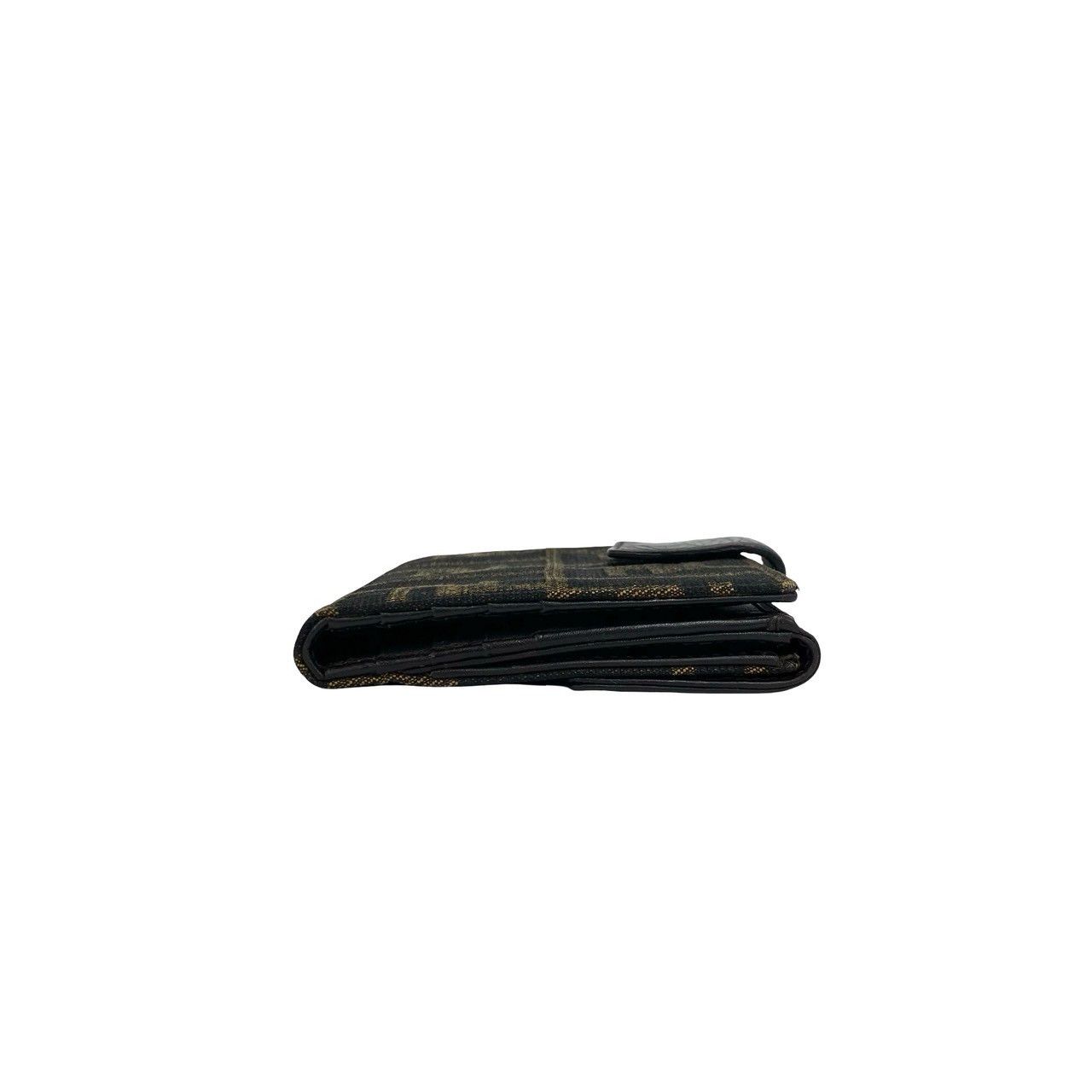Fendi Fendi Fendi Zucca Canvas Leather Bifold Wallet Textile Short Wallet DUTY FREE for USA Size ONE SIZE - 6 Thumbnail