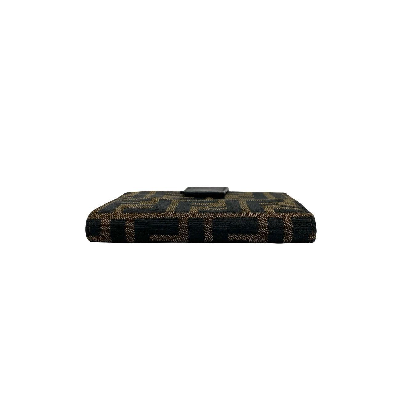 Fendi Fendi Fendi Zucca Canvas Leather Bifold Wallet Textile Short Wallet DUTY FREE for USA Size ONE SIZE - 7 Thumbnail