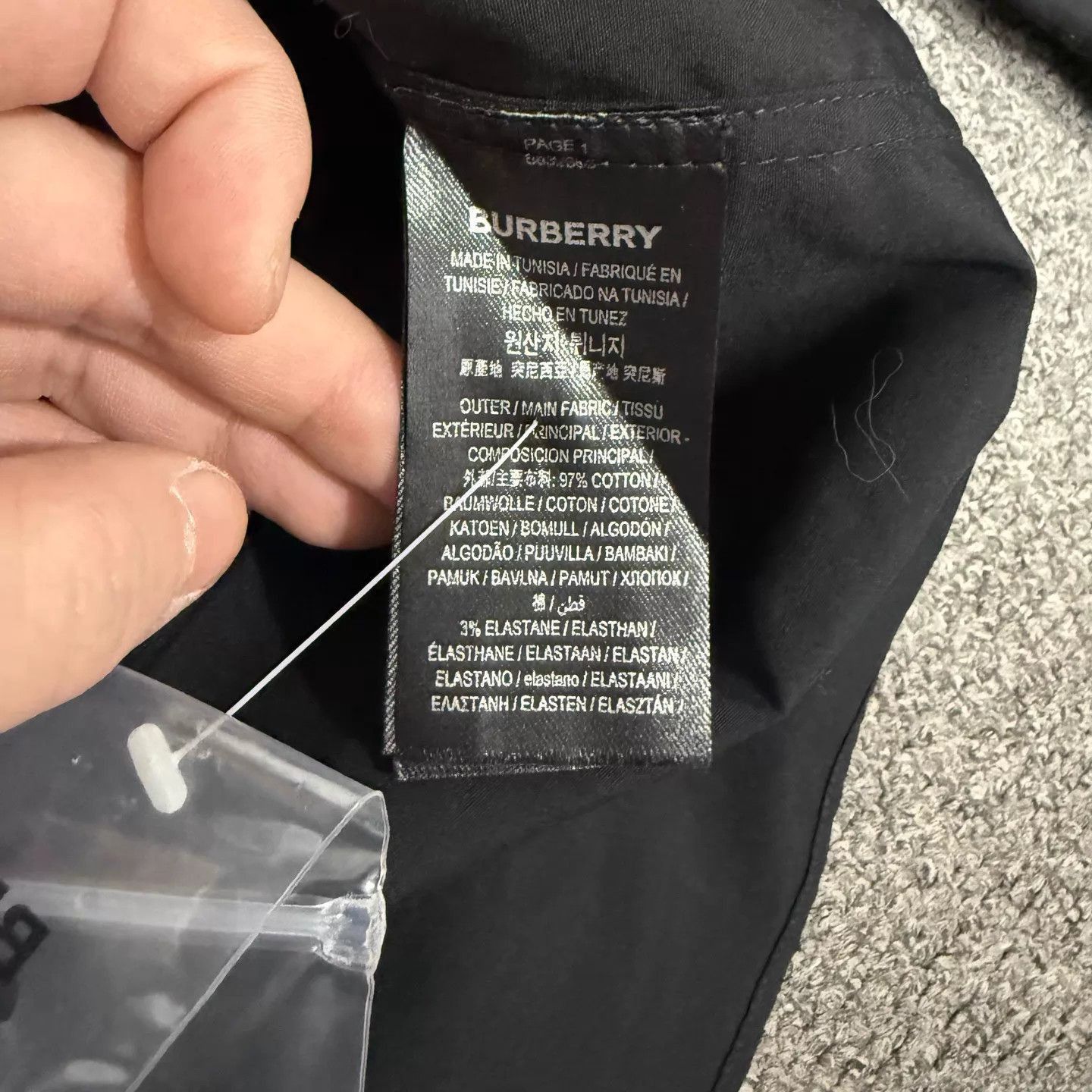 Burberry Black Long-Sleeve Button-Up Shirt Size US M / EU 48-50 / 2 - 4 Thumbnail