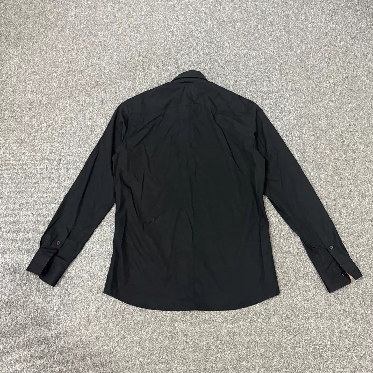 Burberry Black Long-Sleeve Button-Up Shirt Size US M / EU 48-50 / 2 - 2 Thumbnail
