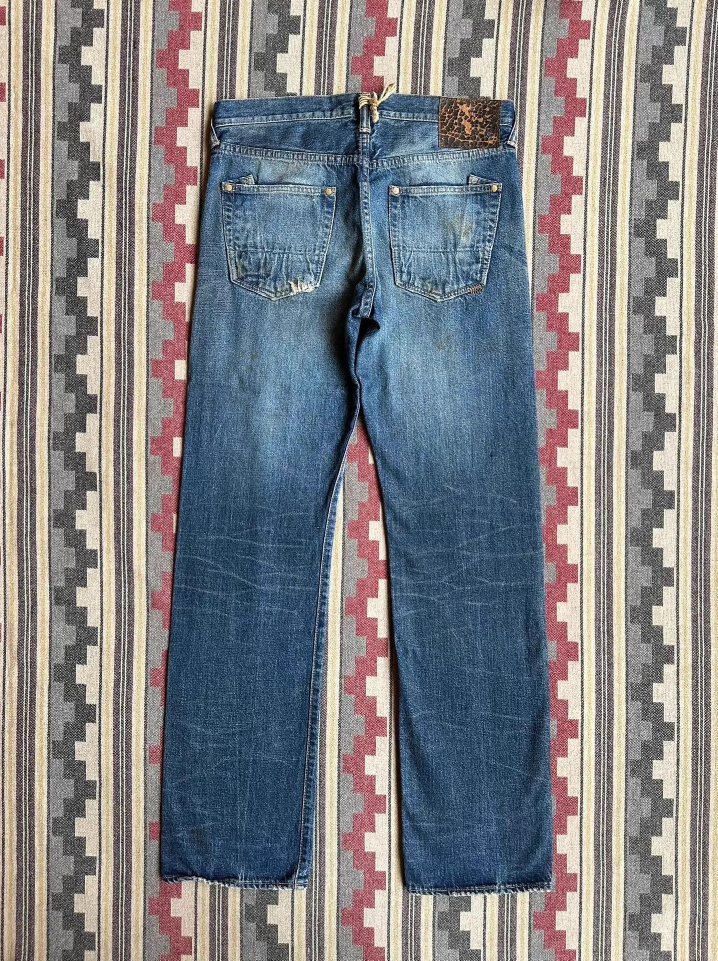 Prada Blue Denim Jeans with Distressed Details Size US 32 / EU 48 - 2 Thumbnail