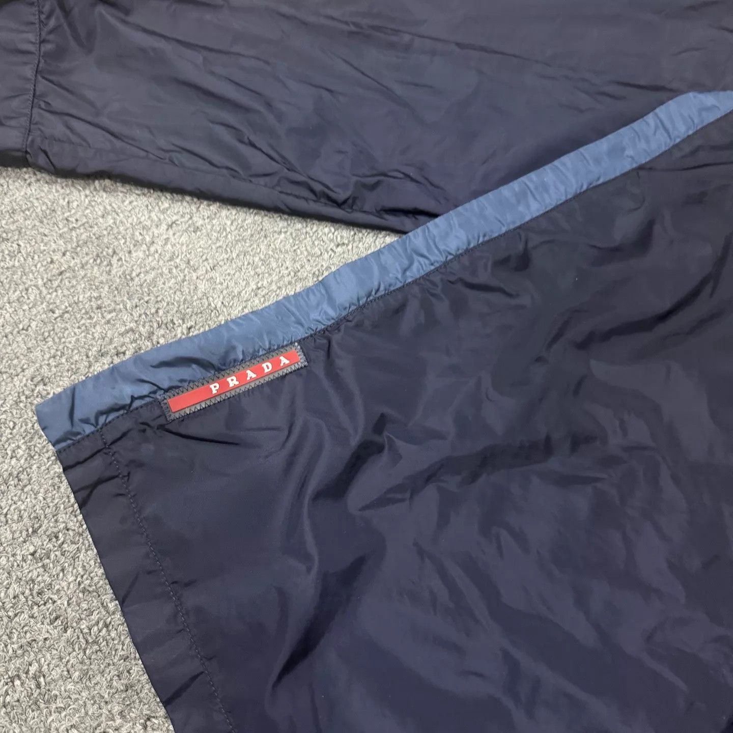 Prada Blue Lightweight Collared Jacket - Size M Size US M / EU 48-50 / 2 - 3 Thumbnail