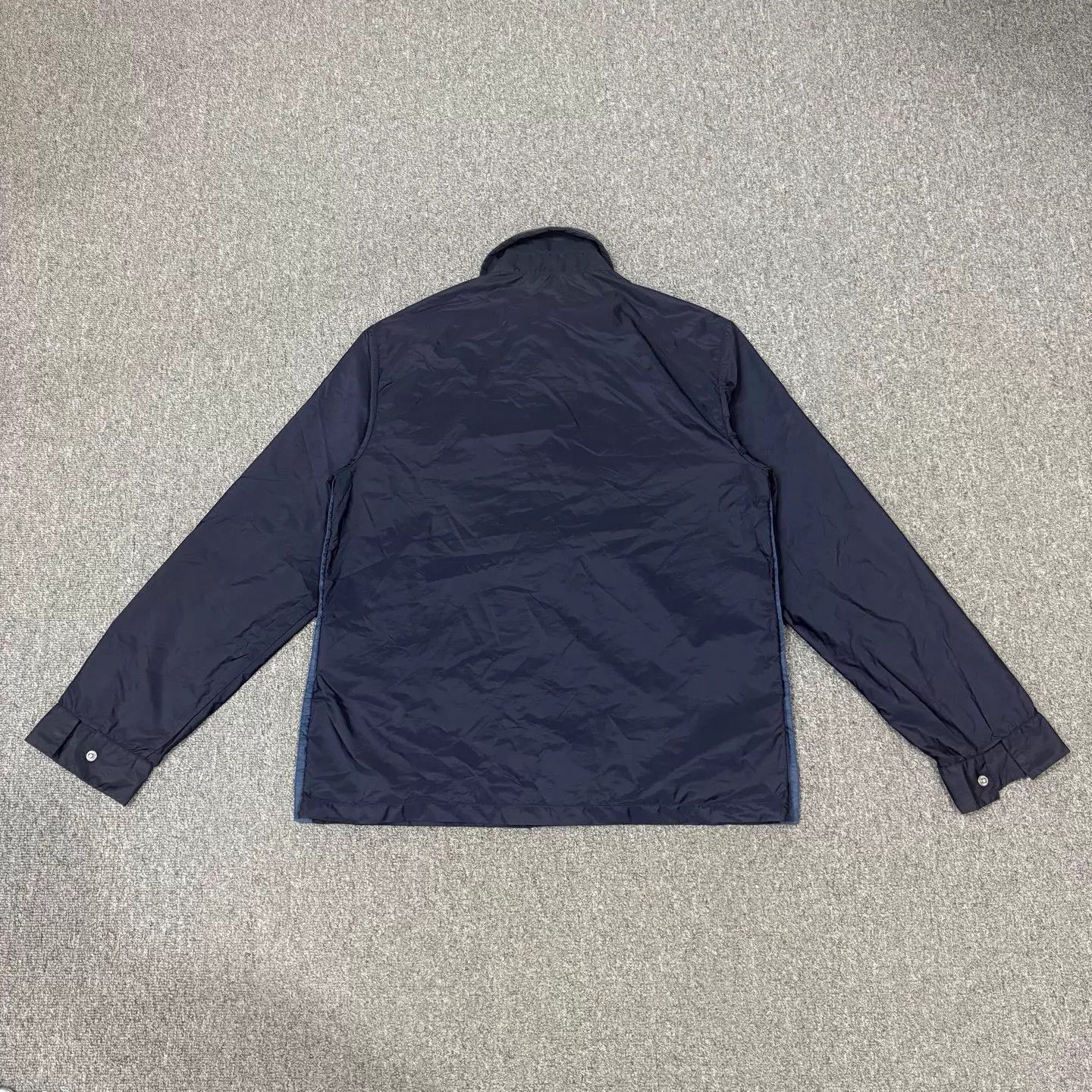 Prada Blue Lightweight Collared Jacket - Size M Size US M / EU 48-50 / 2 - 2 Thumbnail