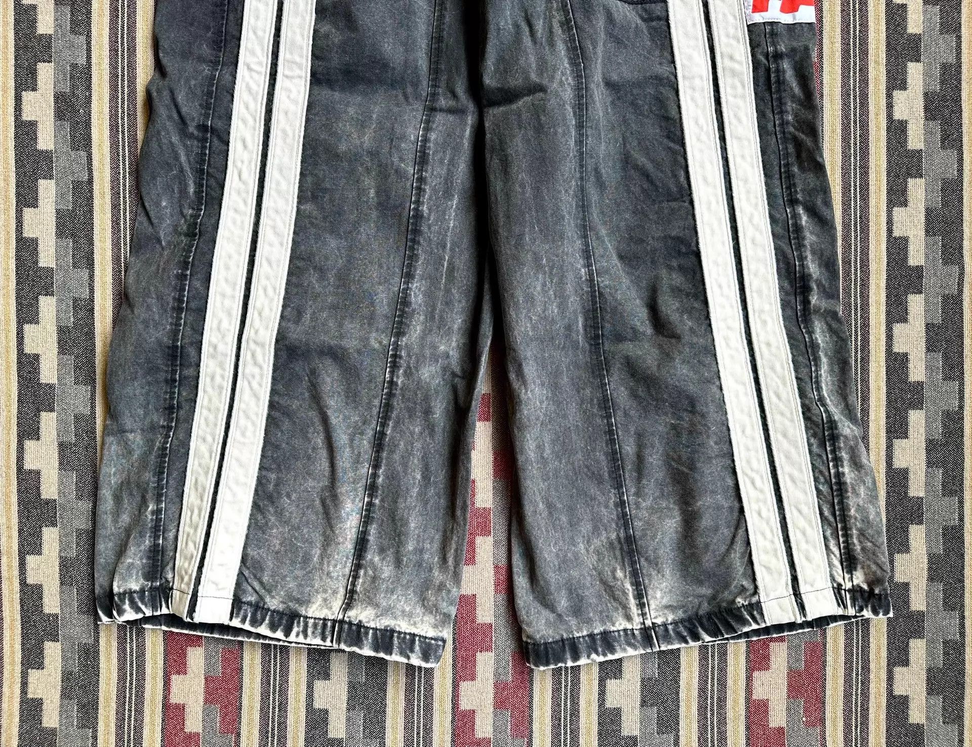 RRR-123 Gray Striped Casual Drawstring Pants Size US 36 / EU 52 - 4 Thumbnail