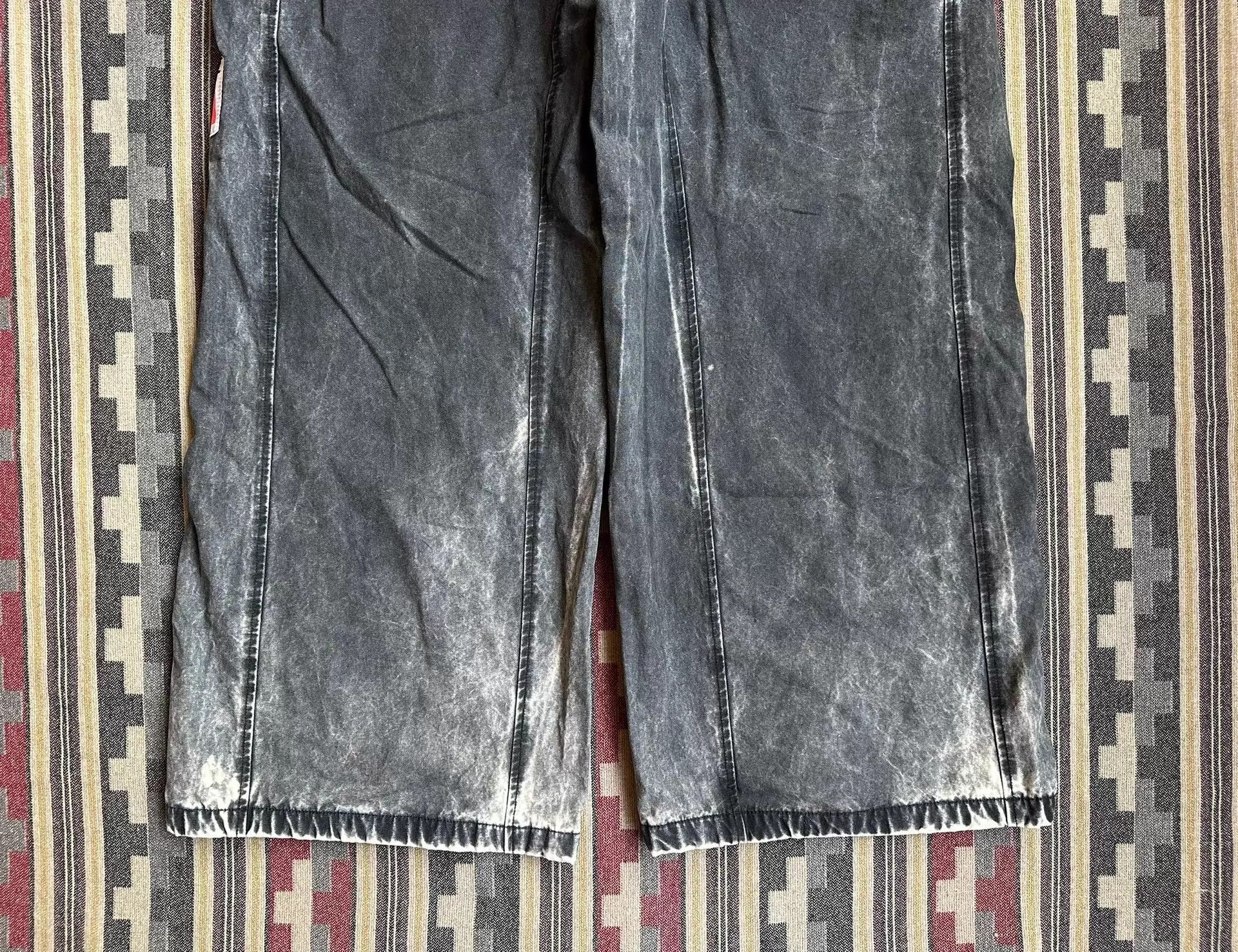 RRR-123 Gray Striped Casual Drawstring Pants Size US 36 / EU 52 - 8 Thumbnail