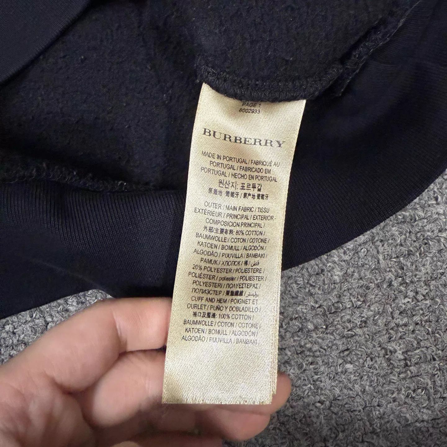Burberry Black Hoodie with Embroidered Crest Size US S / EU 44-46 / 1 - 4 Thumbnail