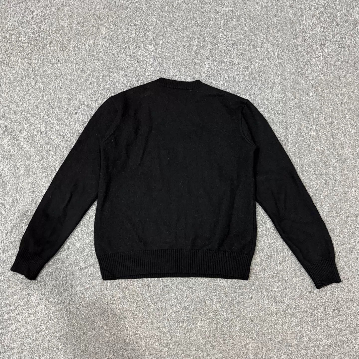 Versace Black Crewneck Sweater with Green Logo Size US S / EU 44-46 / 1 - 2 Thumbnail