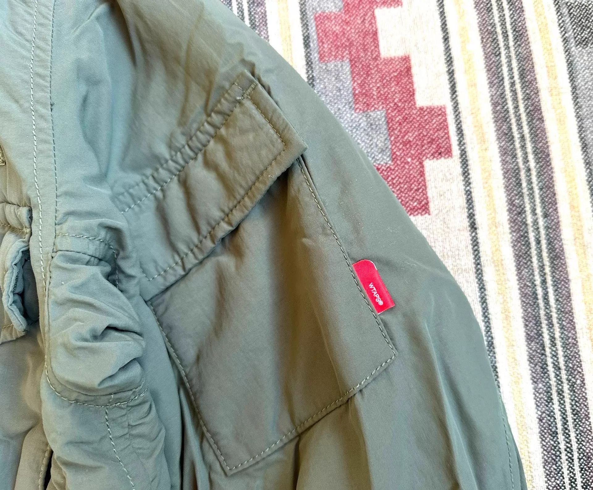 Wtaps Green Bomber Jacket with Zip Closure and Pockets Size US S / EU 44-46 / 1 - 6 Thumbnail