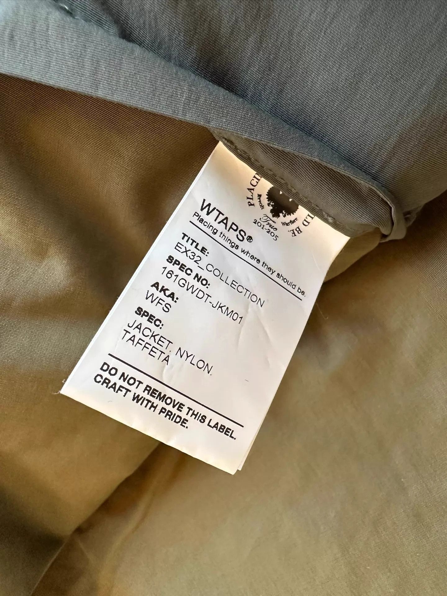 Wtaps Green Bomber Jacket with Zip Closure and Pockets Size US S / EU 44-46 / 1 - 9 Thumbnail