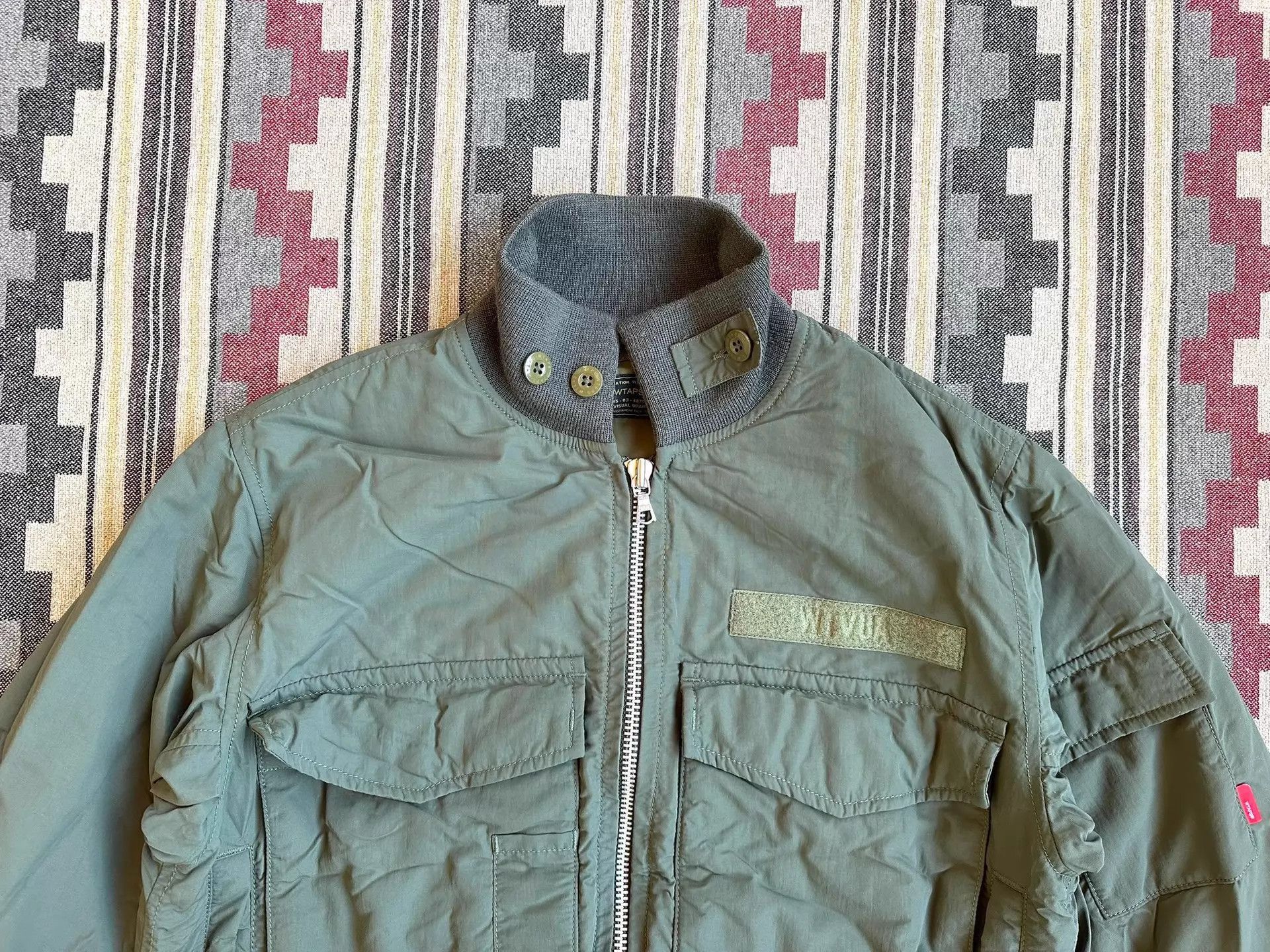 Wtaps Green Bomber Jacket with Zip Closure and Pockets Size US S / EU 44-46 / 1 - 4 Thumbnail
