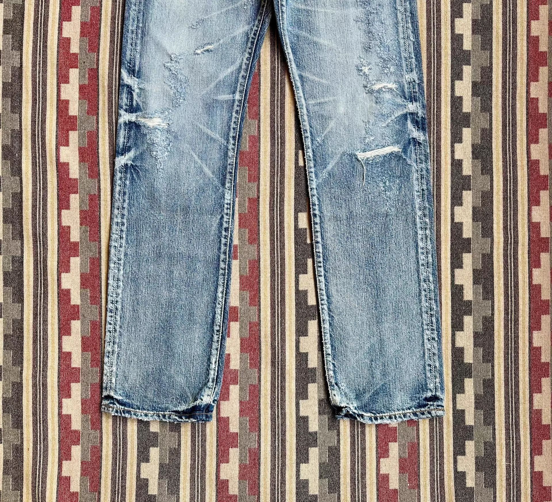 Prps Blue Distressed Denim Jeans Size 32 Size US 32 / EU 48 - 4 Thumbnail
