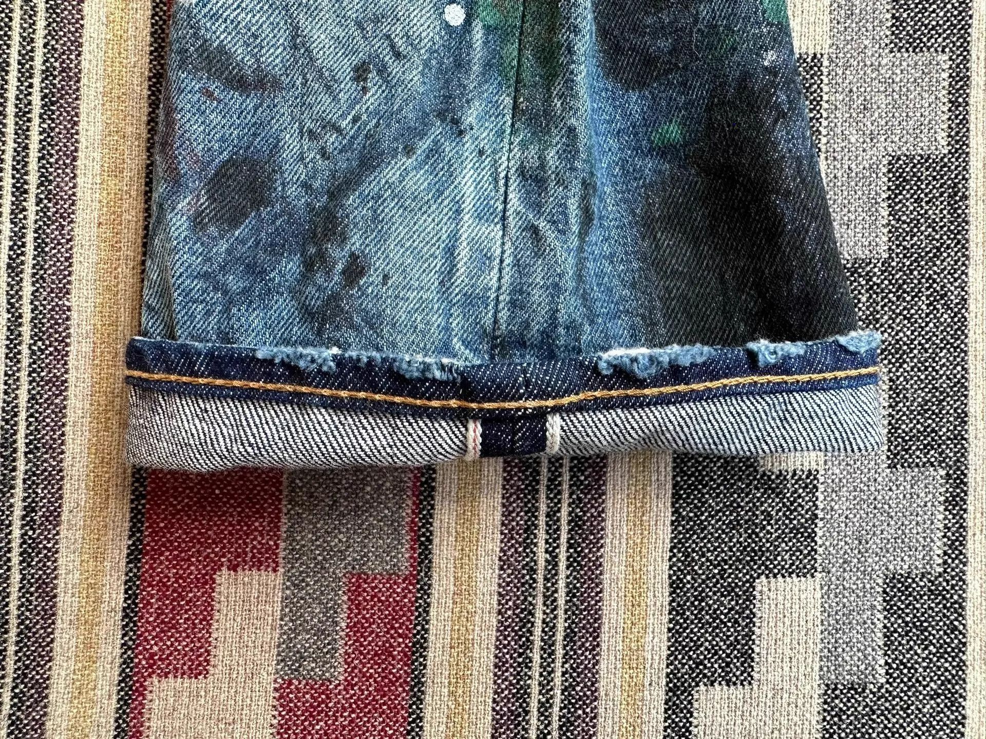 Prps Blue Denim Paint Splatter Distressed Jeans Size 28 Size US 28 / EU 44 - 8 Thumbnail