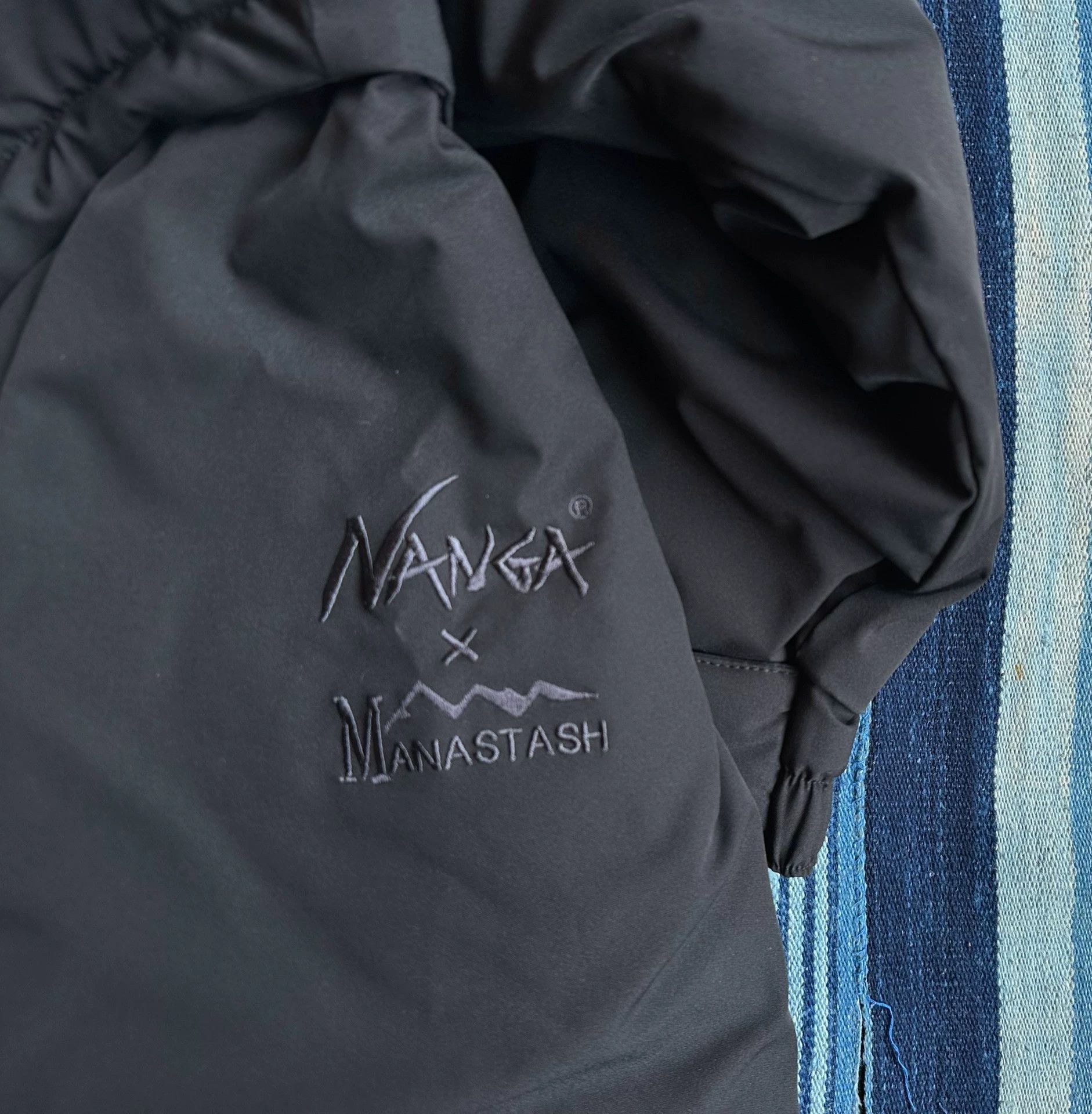 NANGA Black Puffer Jacket with High Collar Size US M / EU 48-50 / 2 - 7 Thumbnail