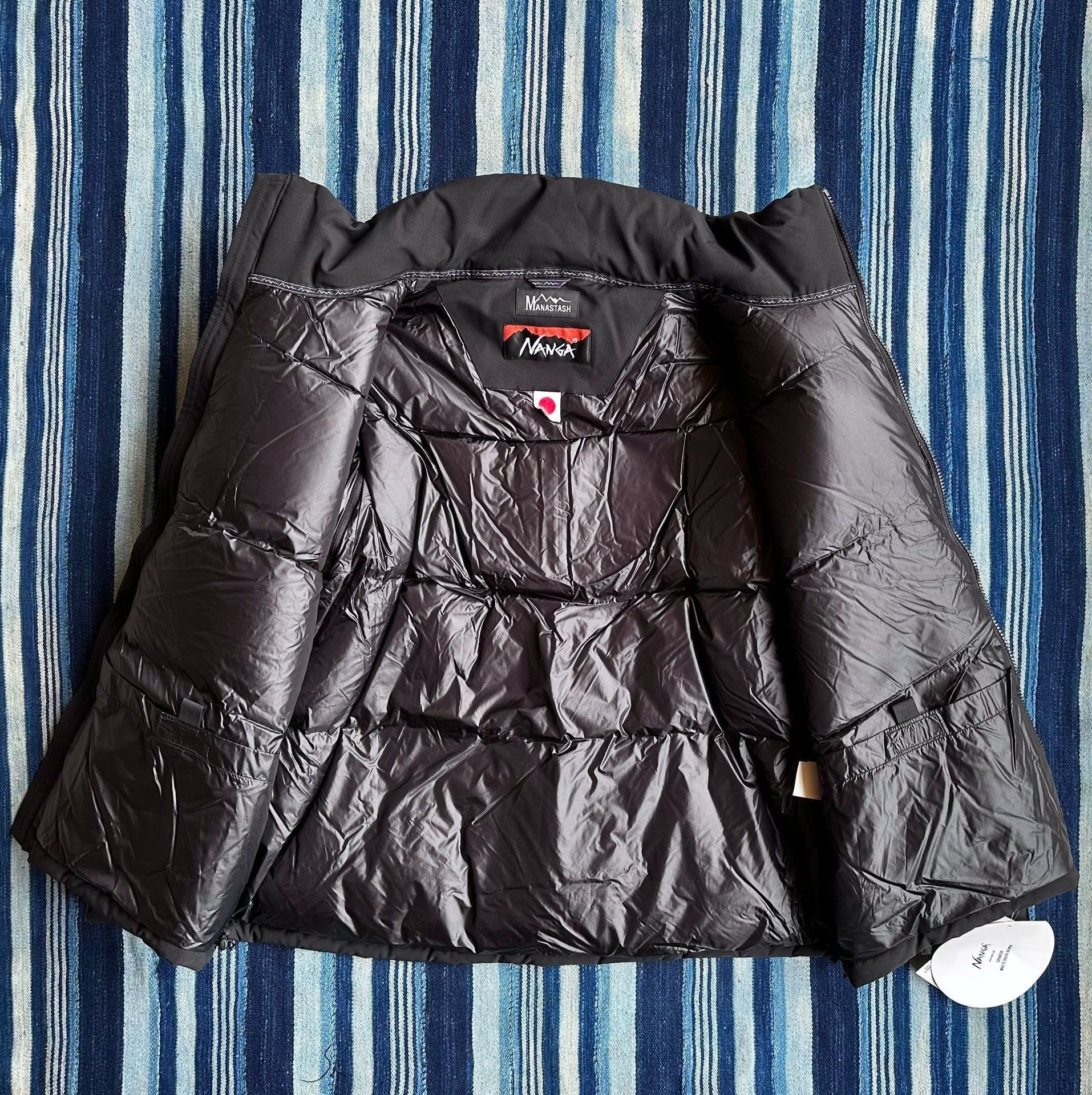 NANGA Black Puffer Jacket with High Collar Size US M / EU 48-50 / 2 - 3 Thumbnail