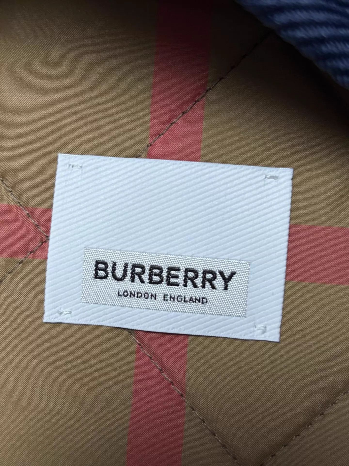 Burberry Blue Quilted Jacket with Corduroy Collar Size US M / EU 48-50 / 2 - 5 Thumbnail
