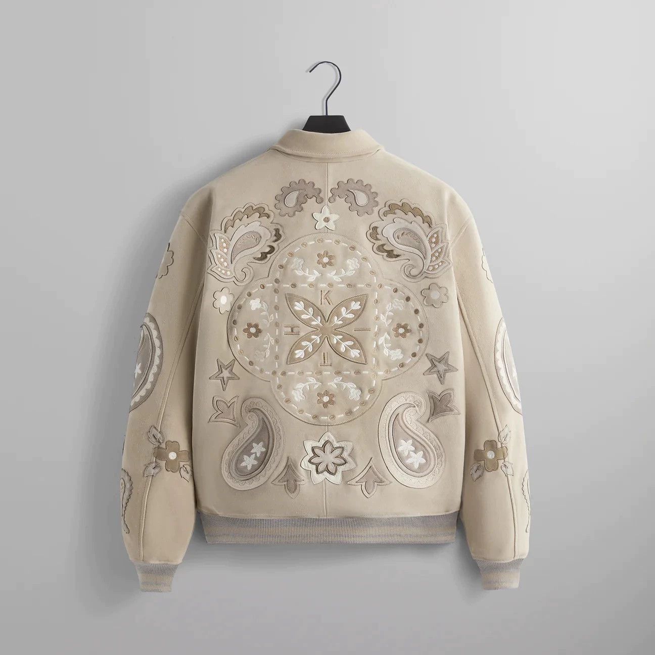 Kith Beige Embroidered Bomber Jacket - Size M Size US M / EU 48-50 / 2 - 2 Thumbnail