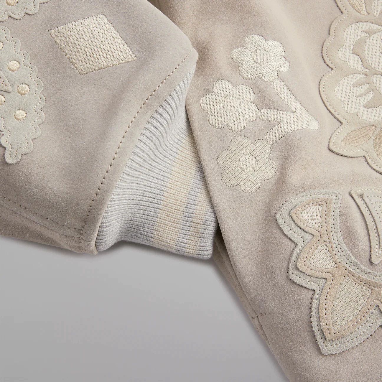 Kith Beige Embroidered Bomber Jacket - Size M Size US M / EU 48-50 / 2 - 4 Thumbnail
