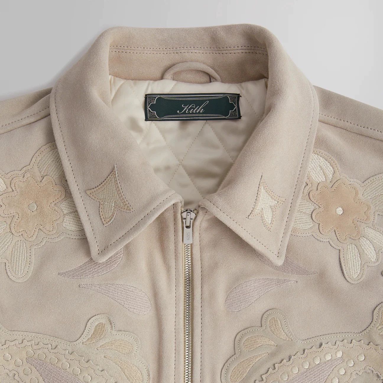 Kith Beige Embroidered Bomber Jacket - Size M Size US M / EU 48-50 / 2 - 3 Thumbnail