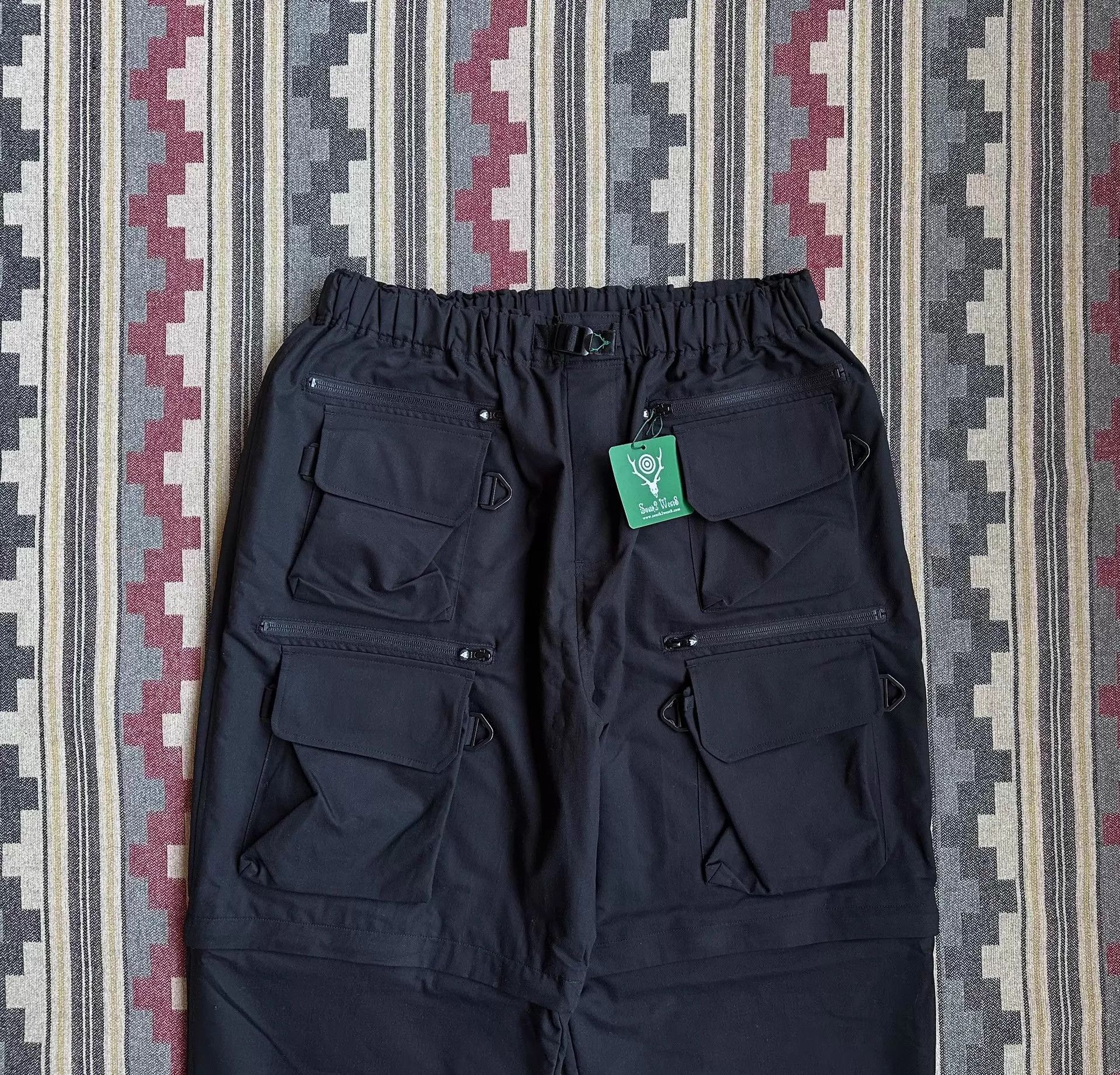 South2 West8 Black Multi-Pocket Casual Pants Size 36 Size US 36 / EU 52 - 3 Thumbnail