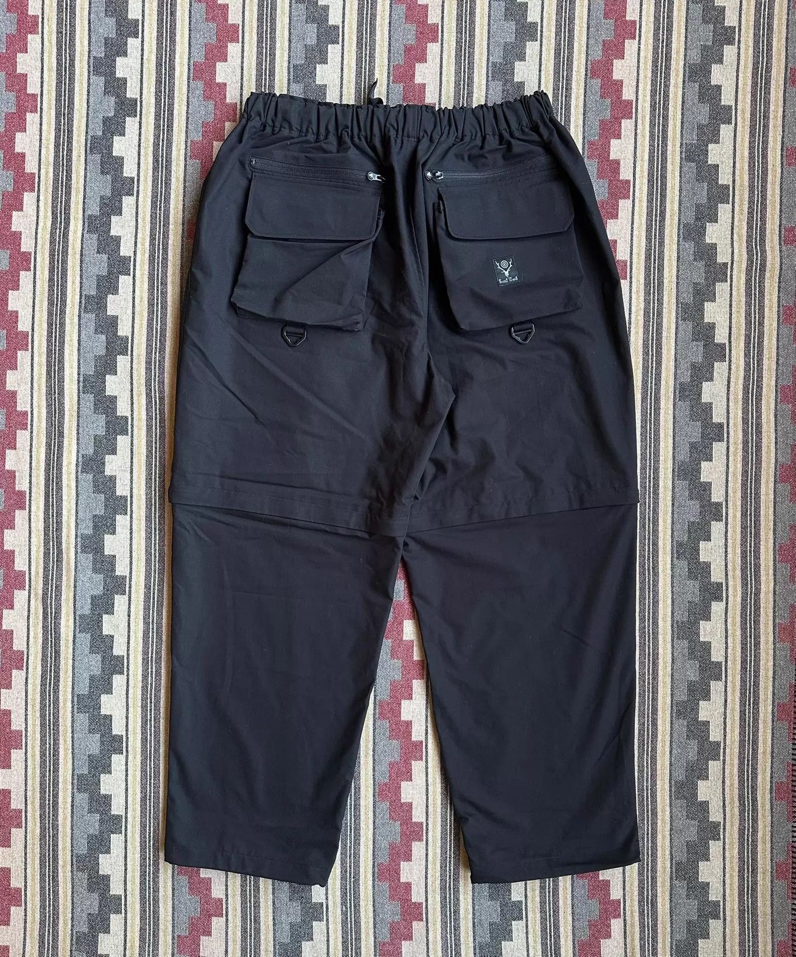 South2 West8 Black Multi-Pocket Casual Pants Size 36 Size US 36 / EU 52 - 2 Thumbnail