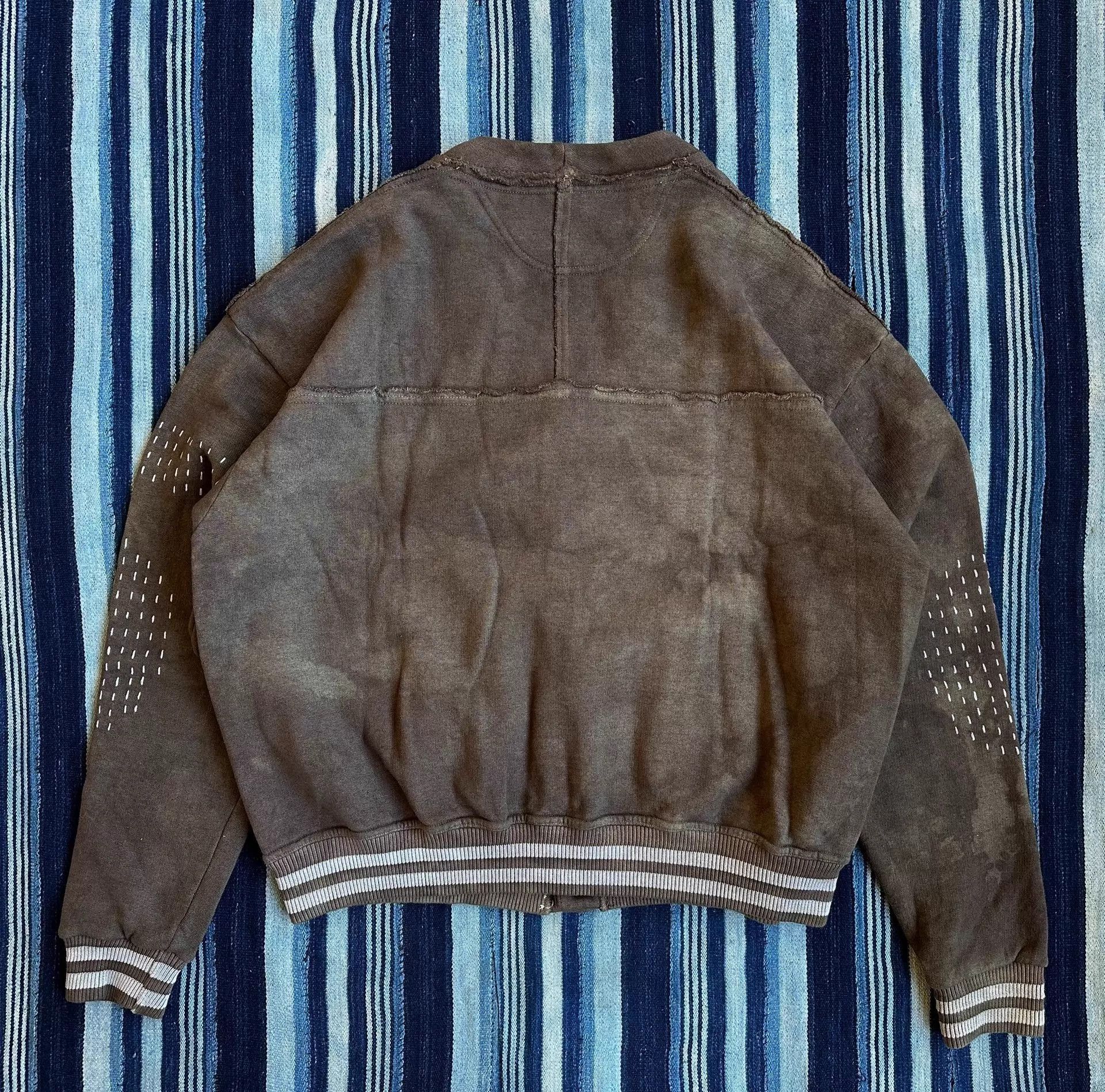 Dr. Collectors Brown Bomber Jacket with Ribbed Trim - Size S Size US S / EU 44-46 / 1 - 2 Thumbnail