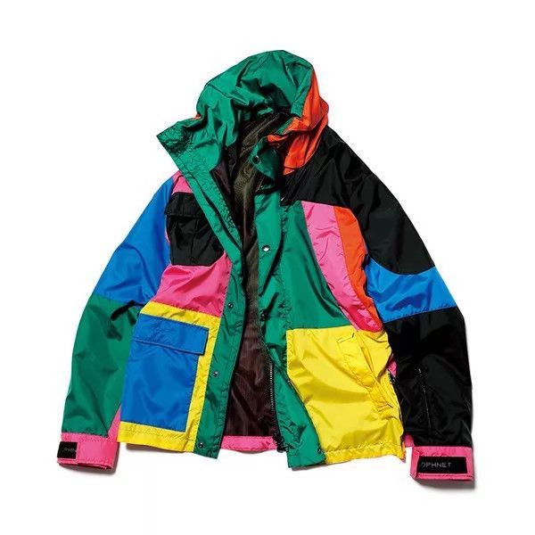 Sophnet. Multi-Color Hooded Jacket with Patchwork Design Size US M / EU 48-50 / 2 - 9 Thumbnail