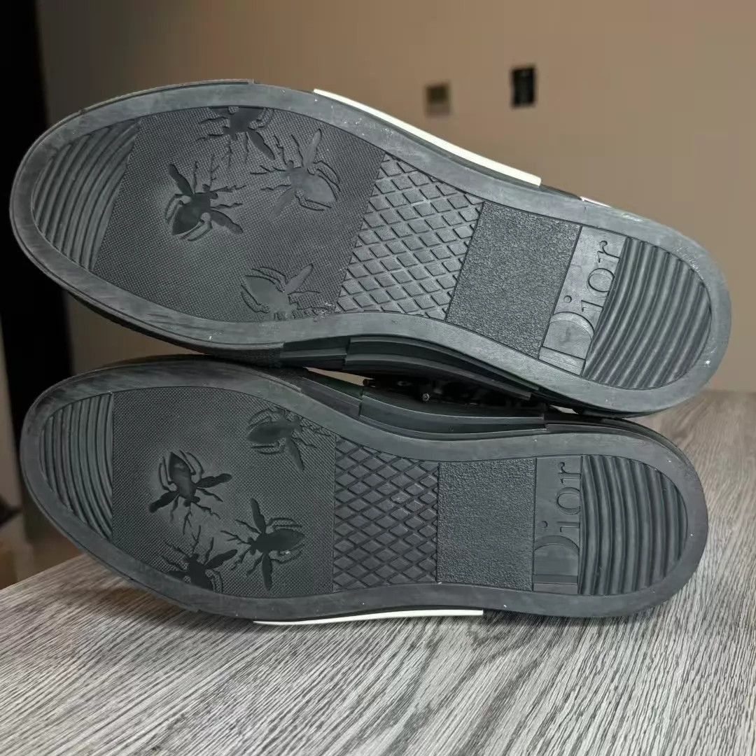 Dior Black High-Top Sneakers with Pattern Size US 8 / EU 41 - 6 Thumbnail