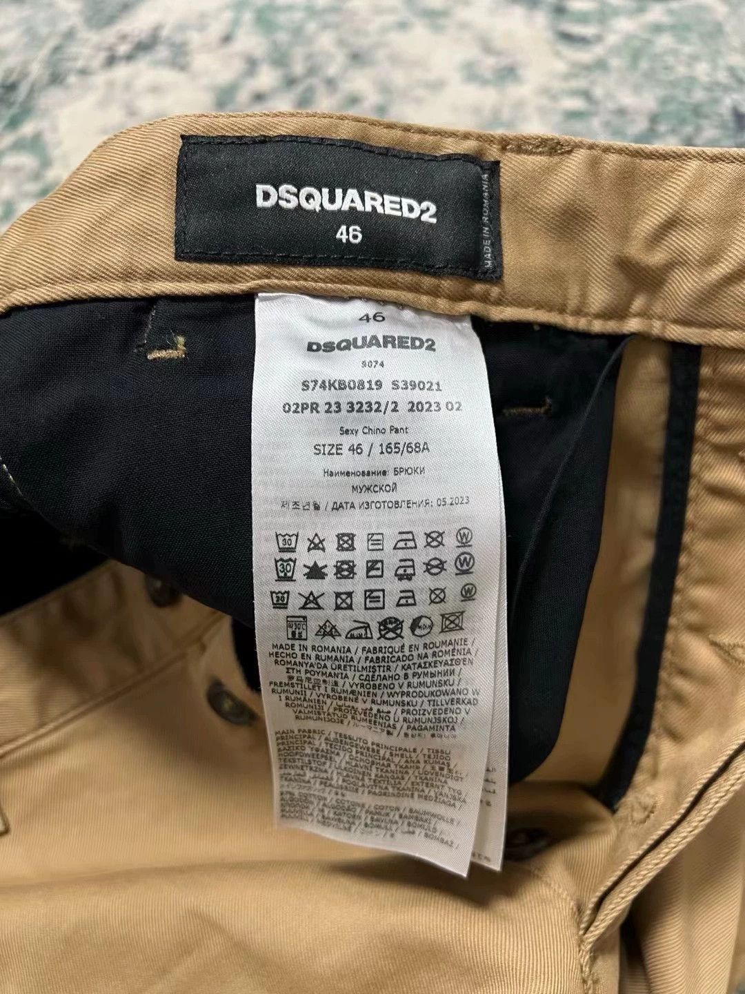 Dsquared2 Beige Casual Pants Size 30 Size US 30 / EU 46 - 7 Thumbnail