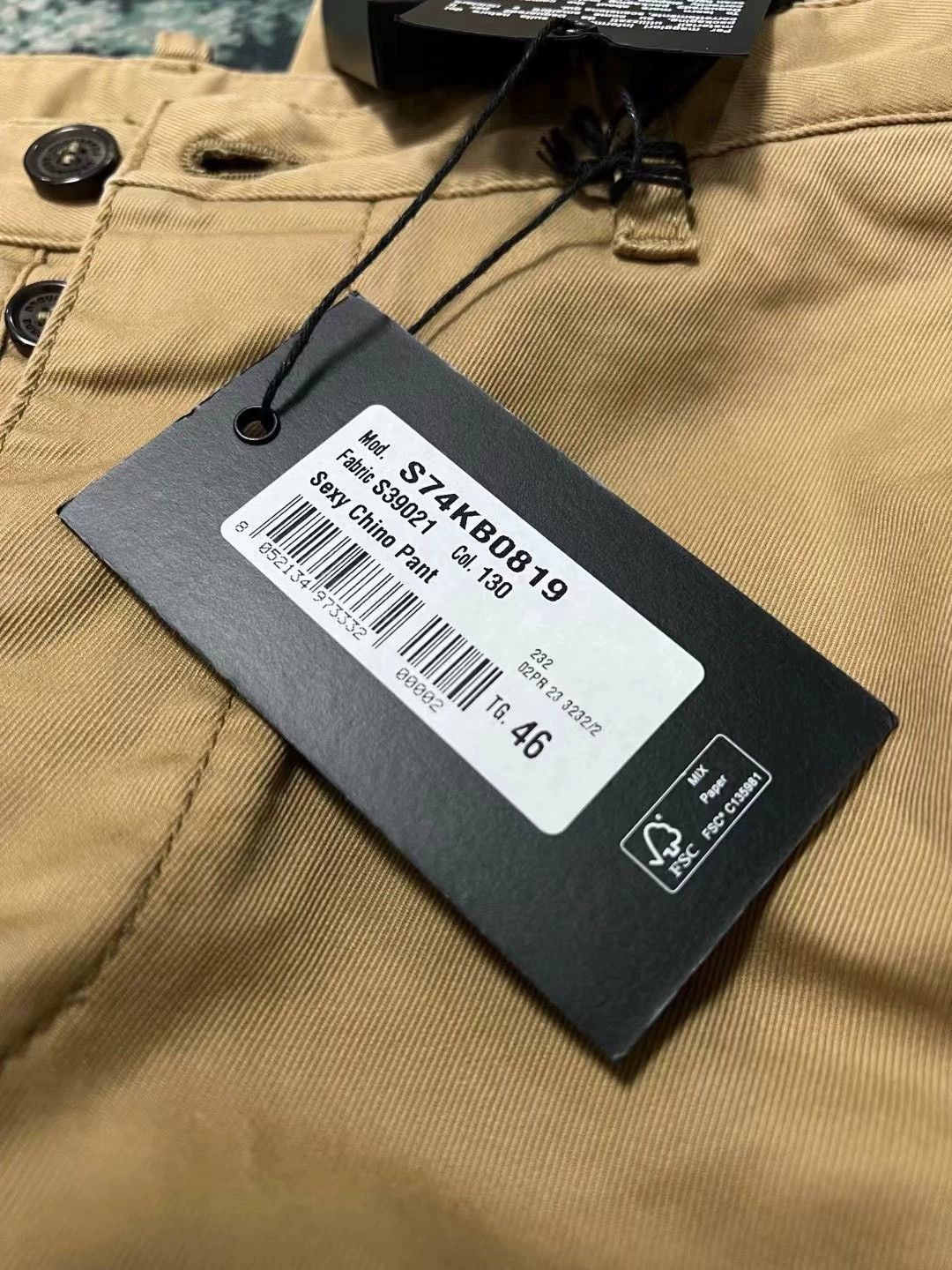 Dsquared2 Beige Casual Pants Size 30 Size US 30 / EU 46 - 6 Thumbnail