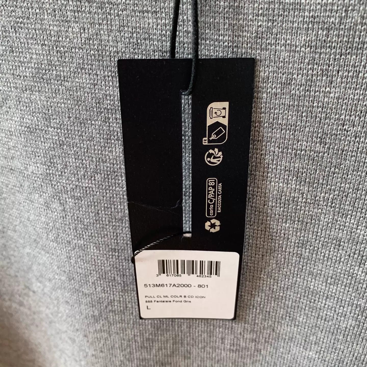 Dior Gray Long Sleeve Knit Sweater Size US L / EU 52-54 / 3 - 8 Thumbnail