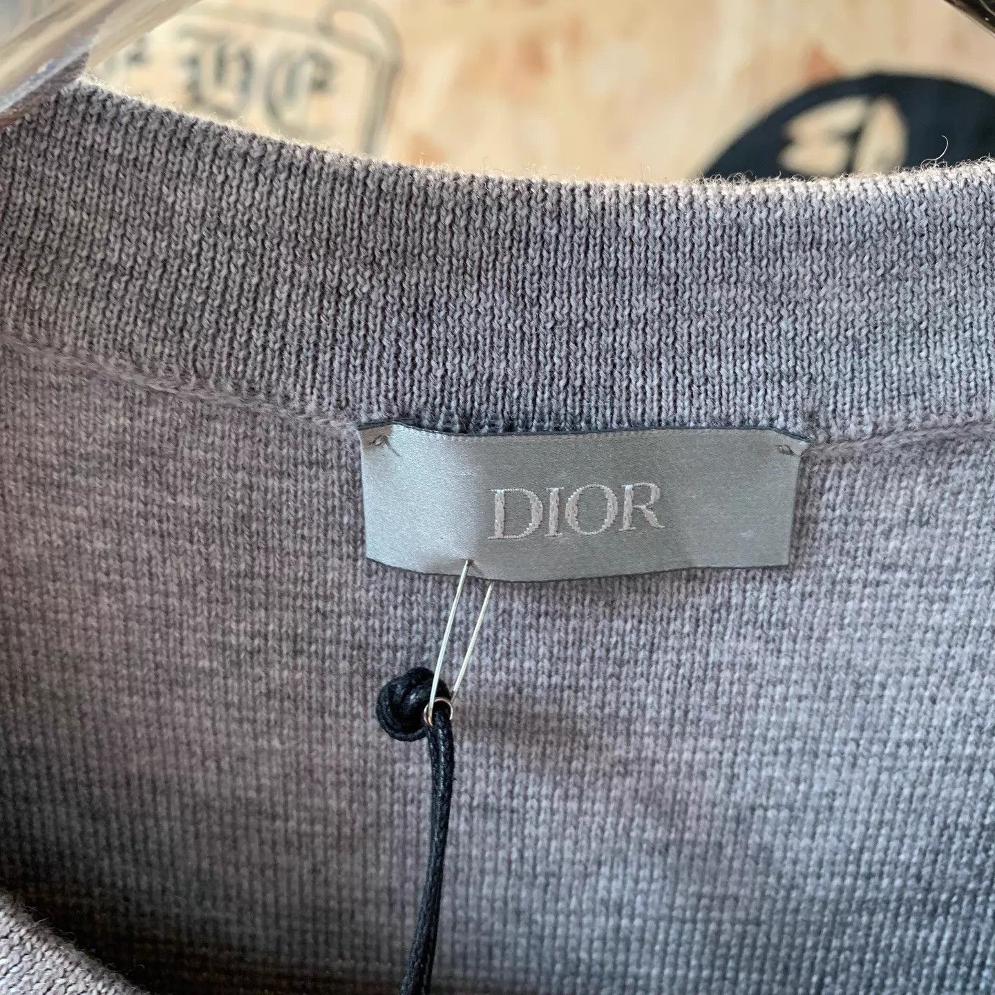 Dior Gray Long Sleeve Knit Sweater Size US L / EU 52-54 / 3 - 2 Thumbnail