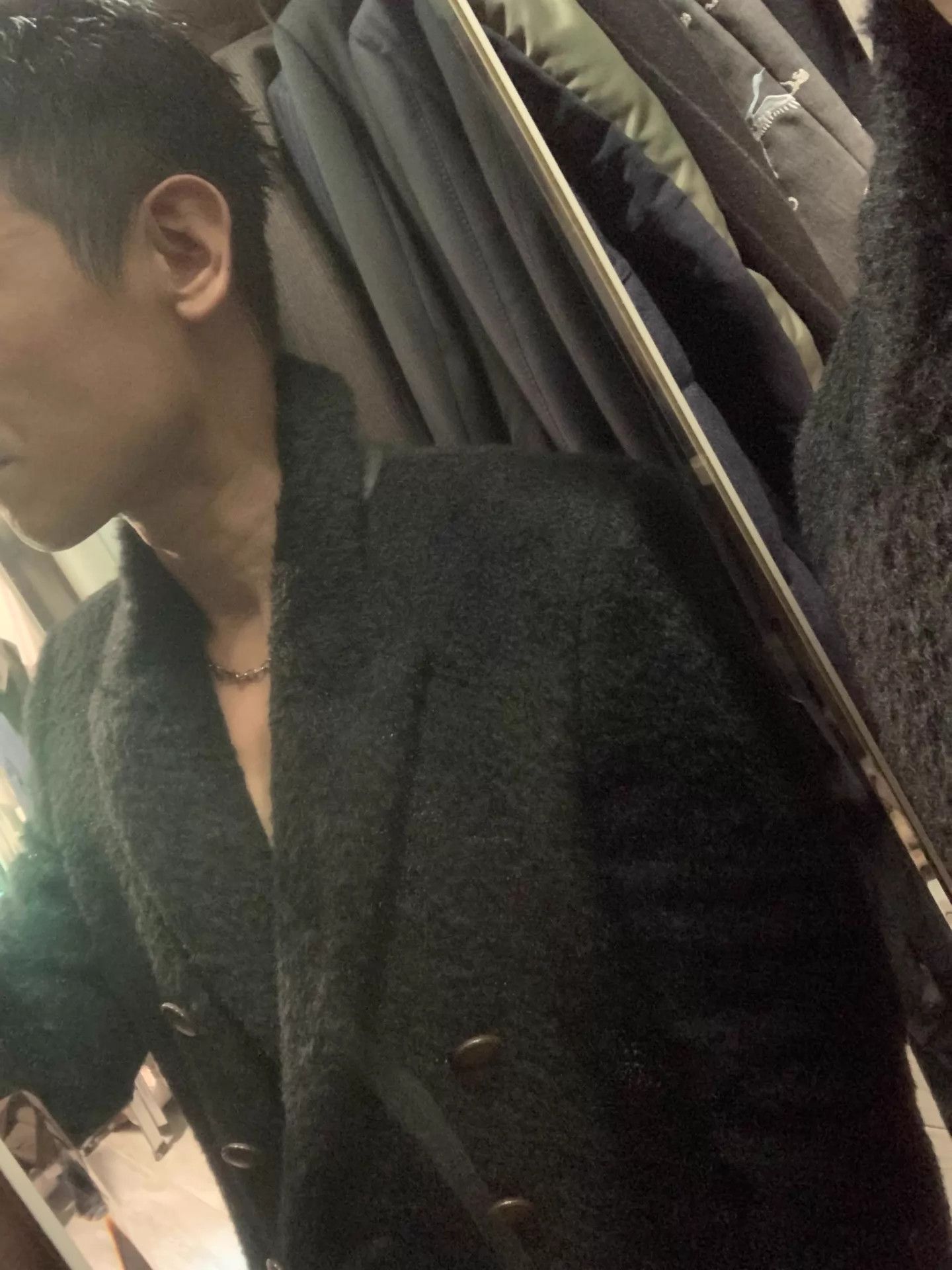 Saint Laurent Paris Black Double-Breasted Long Coat Size S Size US S / EU 44-46 / 1 - 7 Thumbnail