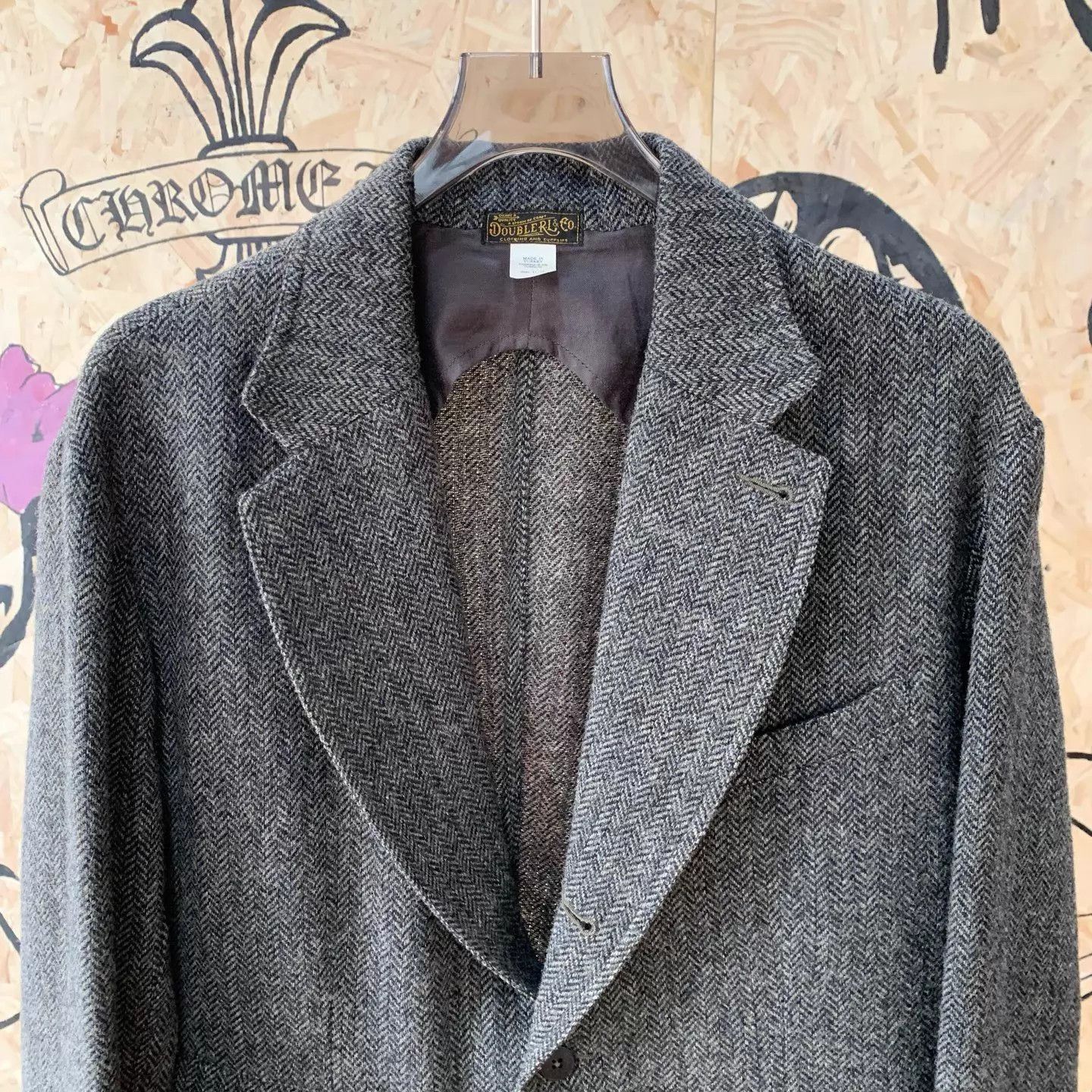 Ralph Lauren Gray Herringbone Blazer - XL Size US XL / EU 56 / 4 - 4 Thumbnail