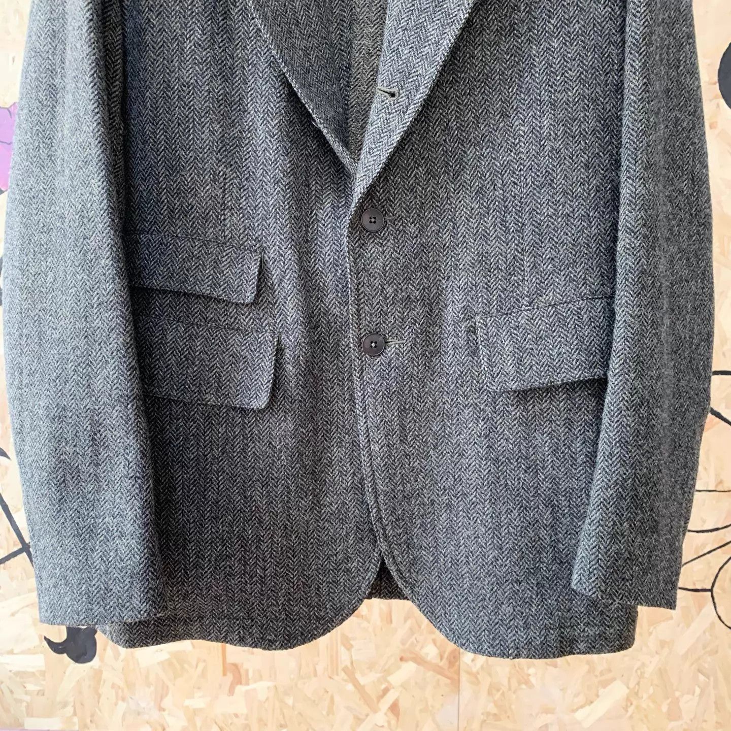 Ralph Lauren Gray Herringbone Blazer - XL Size US XL / EU 56 / 4 - 5 Thumbnail