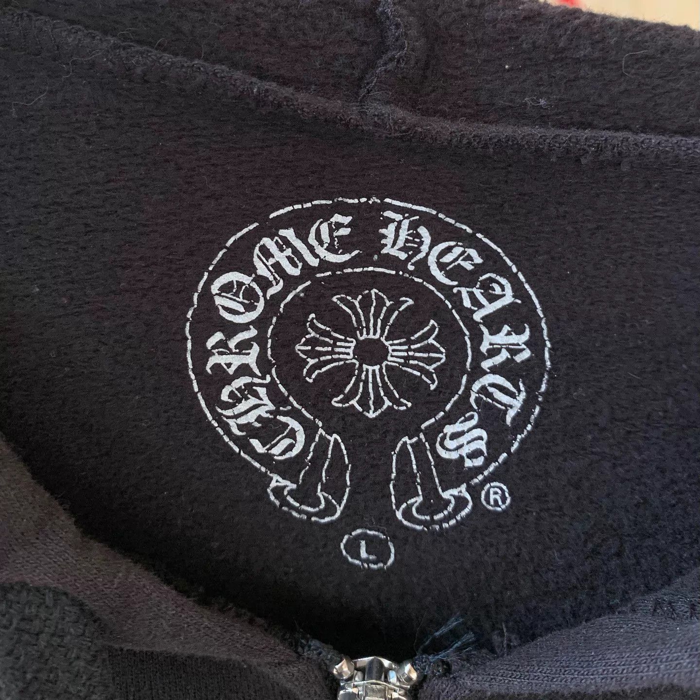 Chrome Hearts Black Zip-Up Hoodie with Front Pocket and Drawstrings Size US L / EU 52-54 / 3 - 2 Thumbnail