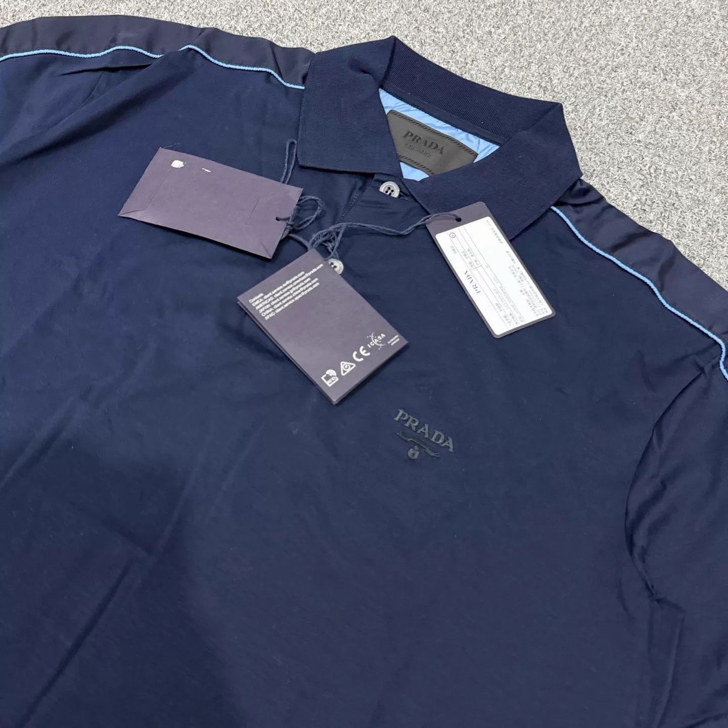 Prada Blue Short-Sleeve Polo Shirt Size US M / EU 48-50 / 2 - 3 Thumbnail