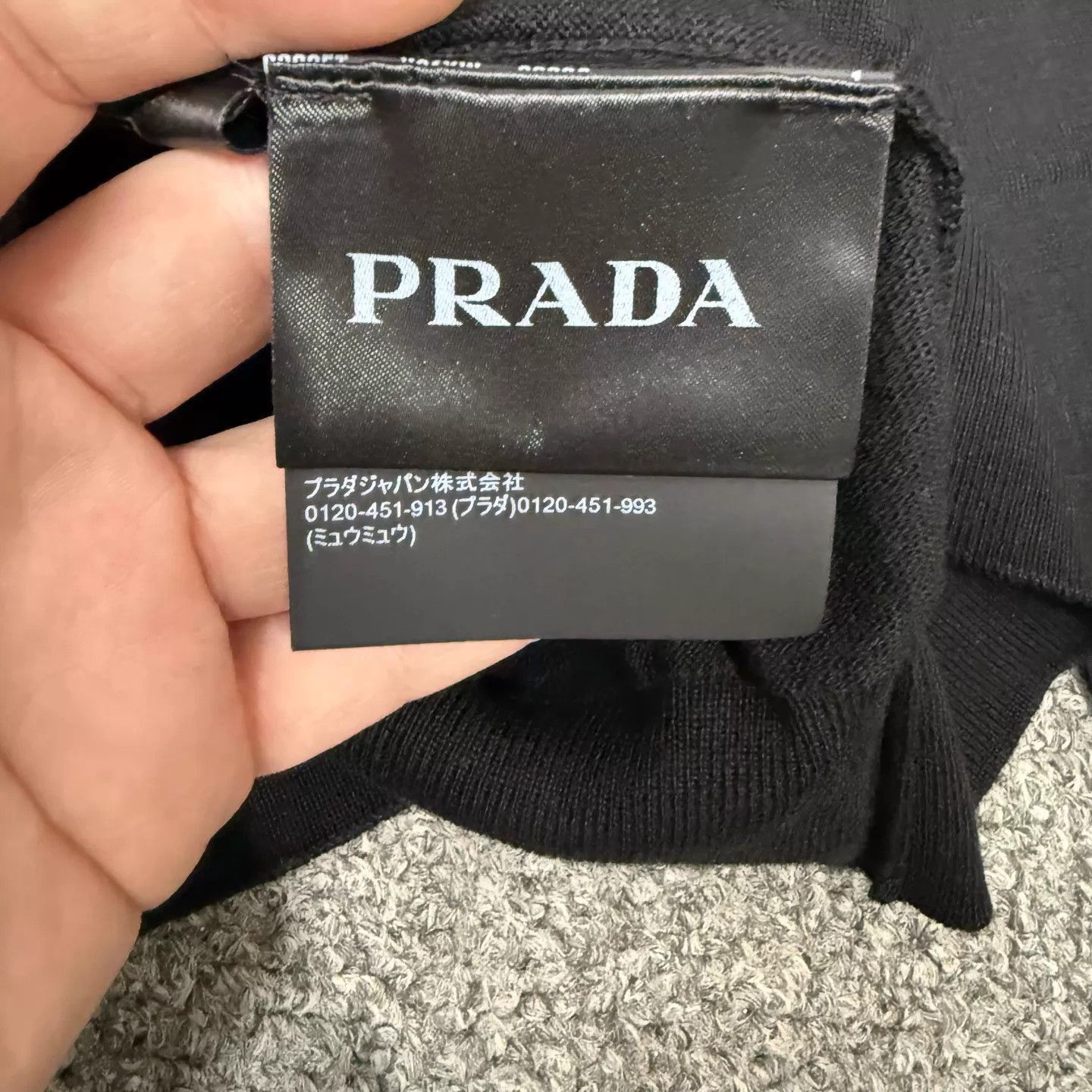 Prada Black Long-Sleeve Knit Sweater Size US S / EU 44-46 / 1 - 5 Thumbnail