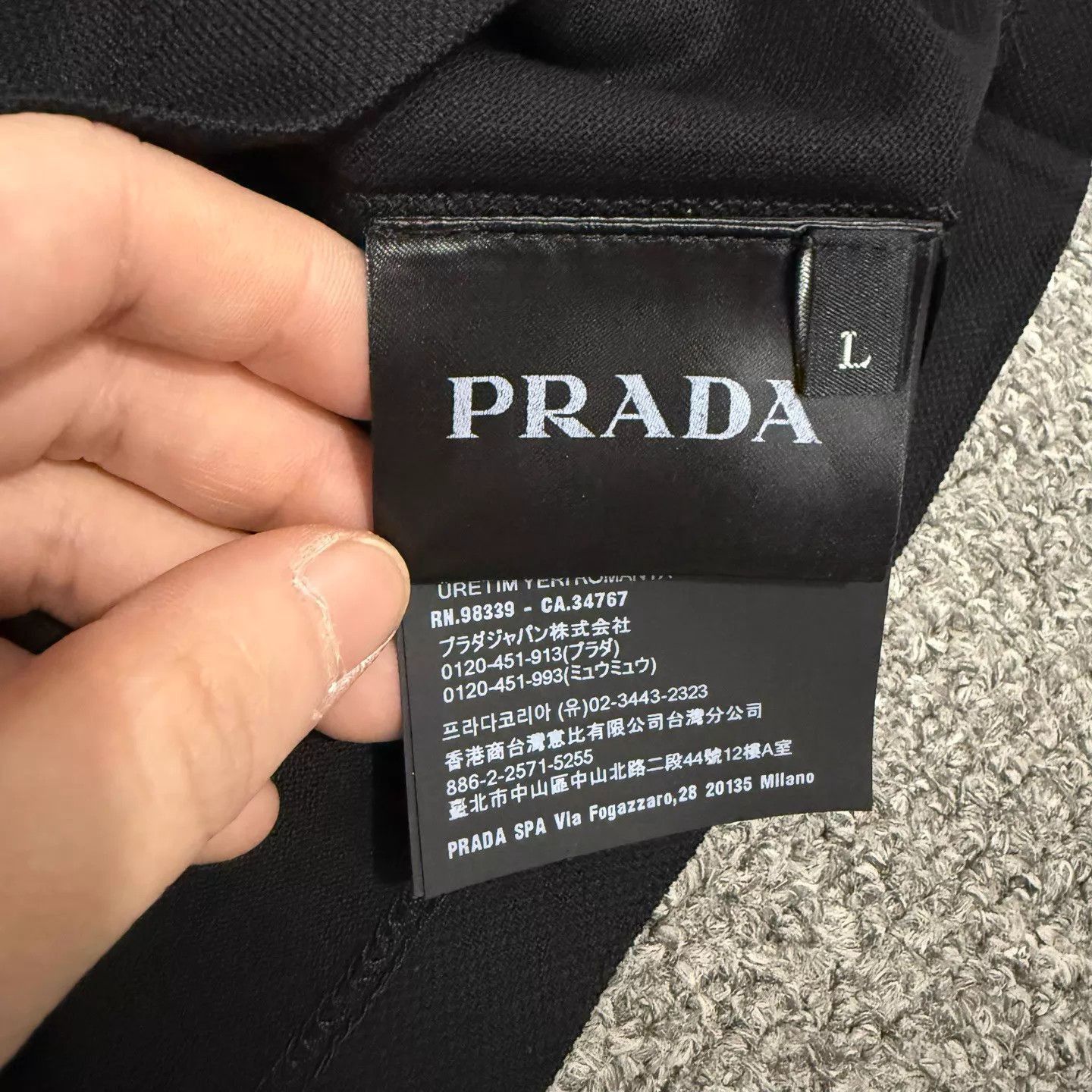 Prada Black Short-Sleeve Polo Shirt Size L Size US L / EU 52-54 / 3 - 5 Thumbnail