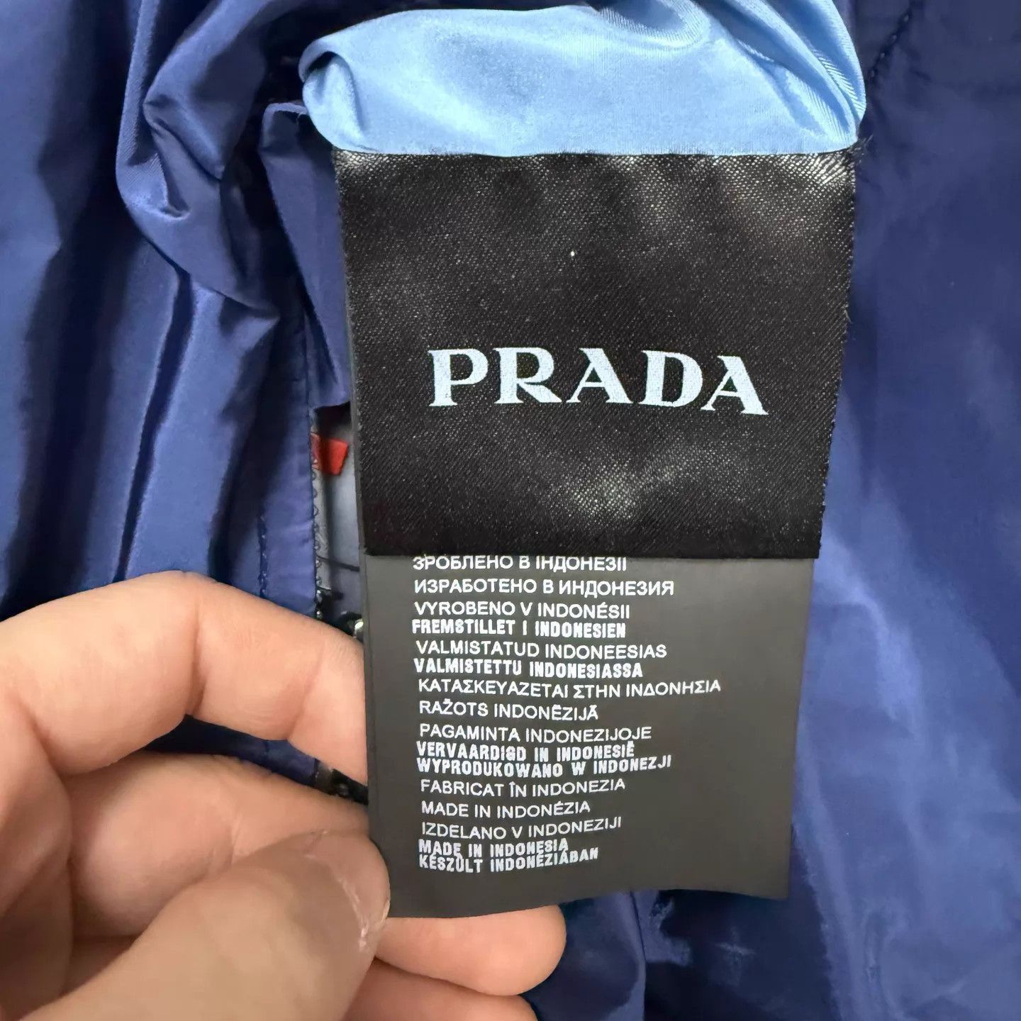 Prada Blue Lightweight Zip-Up Jacket Size US S / EU 44-46 / 1 - 4 Thumbnail