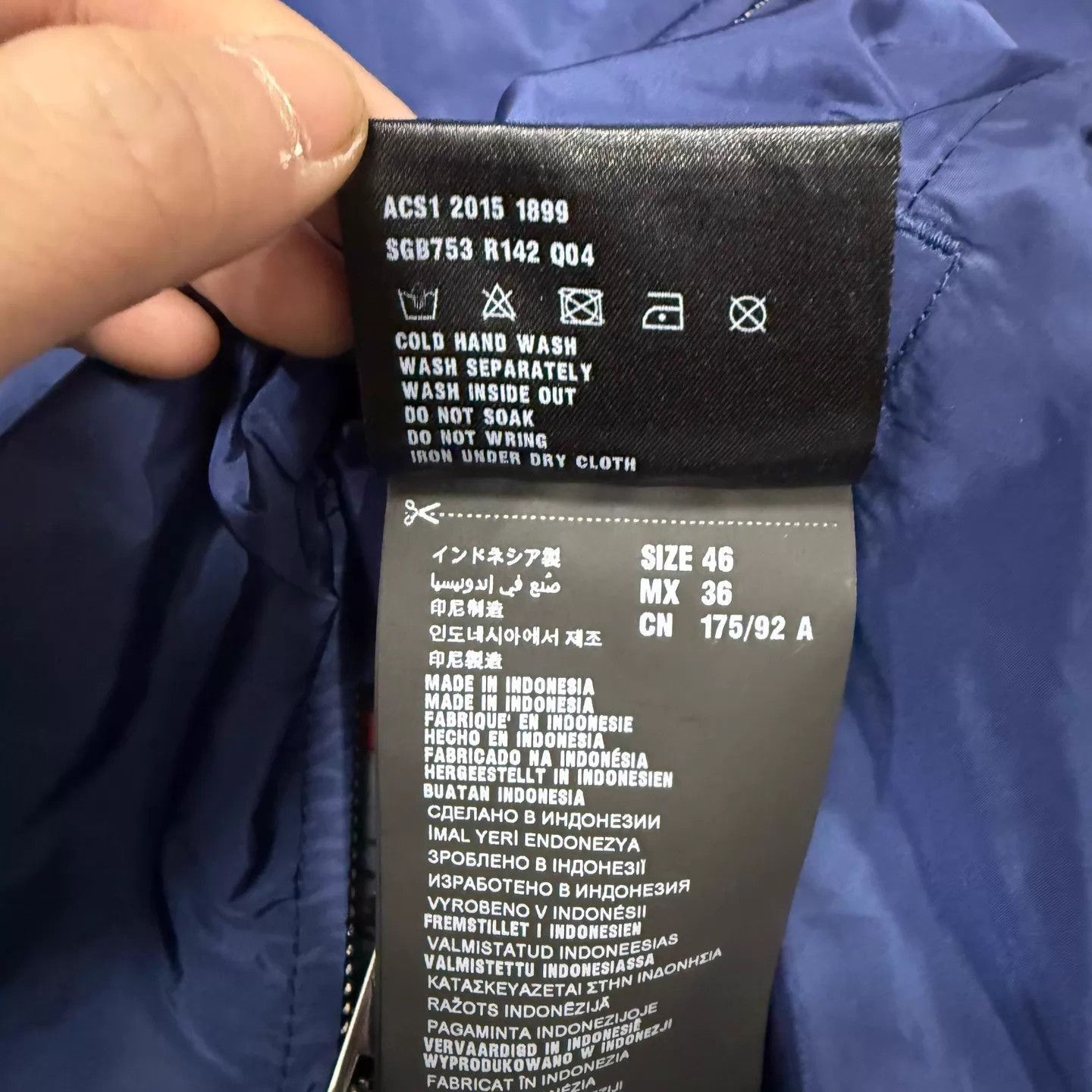 Prada Blue Lightweight Zip-Up Jacket Size US S / EU 44-46 / 1 - 5 Thumbnail