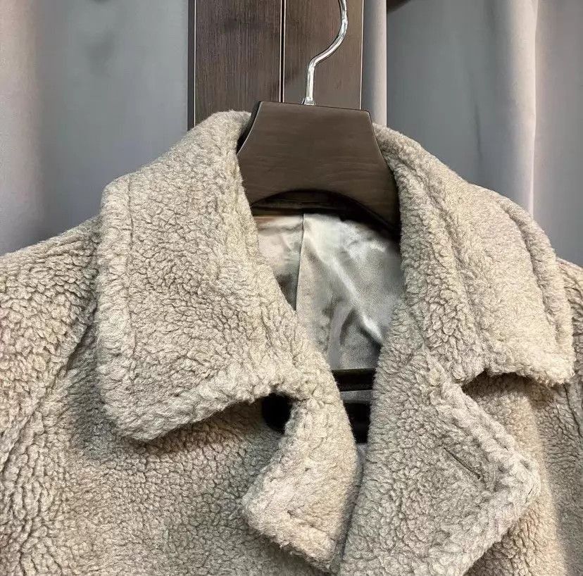 Ring Jacket Beige Fleece Long Coat Size M Size US M / EU 48-50 / 2 - 4 Thumbnail