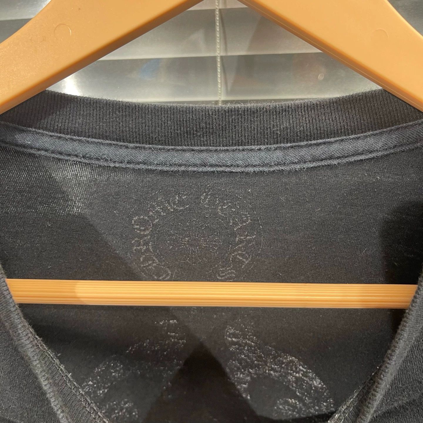 Chrome Hearts Black Long Sleeve Shirt with Orange Graphic Design Size US S / EU 44-46 / 1 - 3 Thumbnail