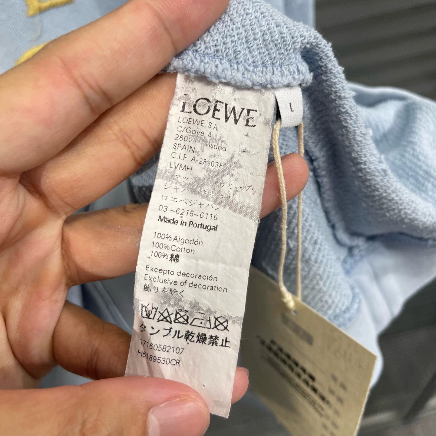 Loewe Blue Embroidered Long Sleeve Sweatshirt Size US M / EU 48-50 / 2 - 5 Thumbnail