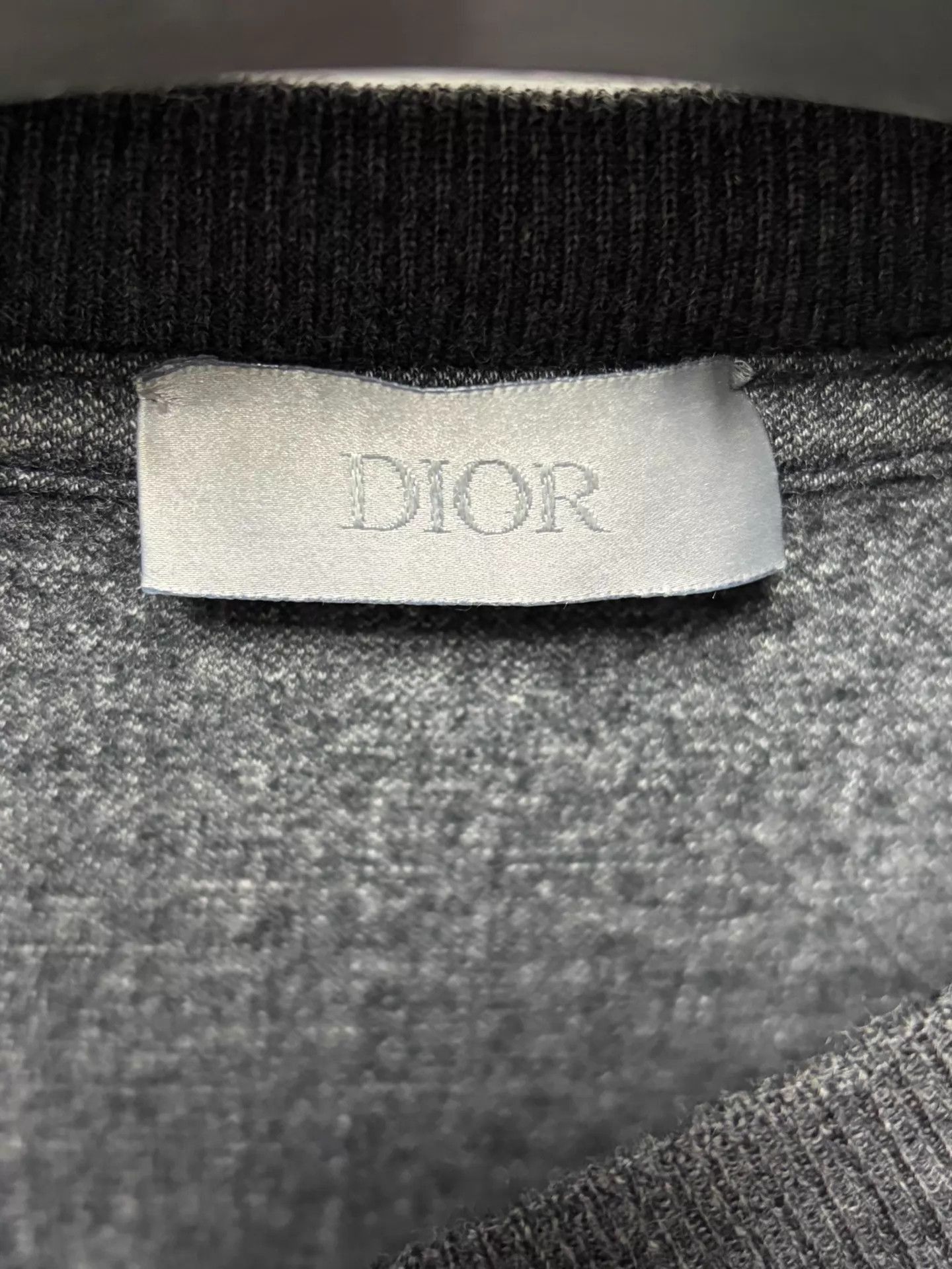 Dior Gray Striped Short-Sleeve Shirt with Pocket Size US XS / EU 42 / 0 - 3 Thumbnail